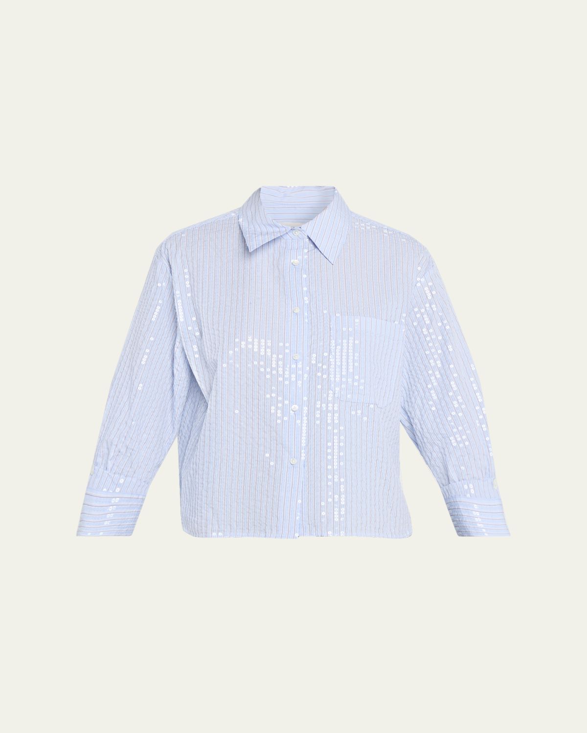 TWP J. D. Sequined Striped Shirt