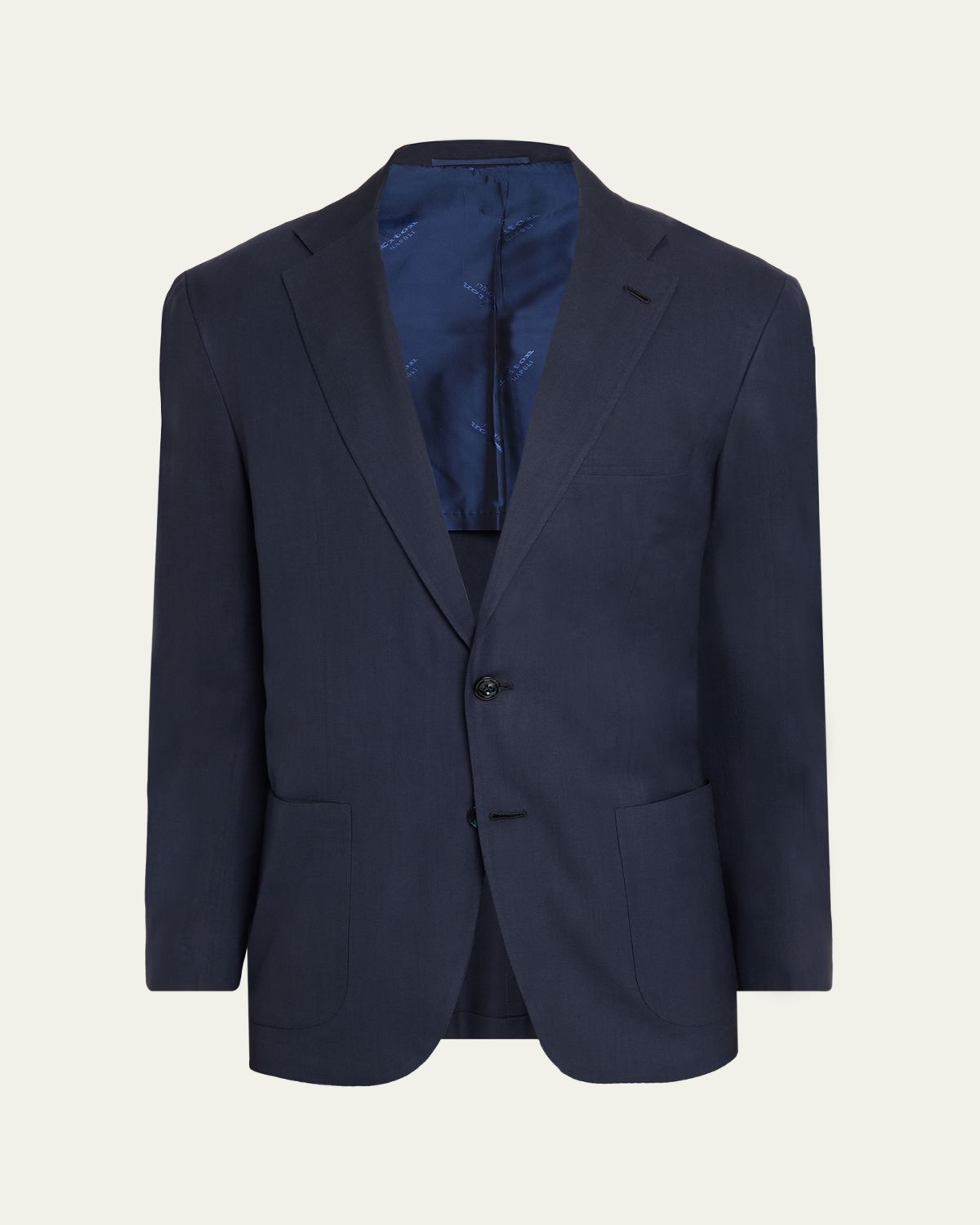 Kiton Men's Washed Cashmere Single-Breasted Jacket