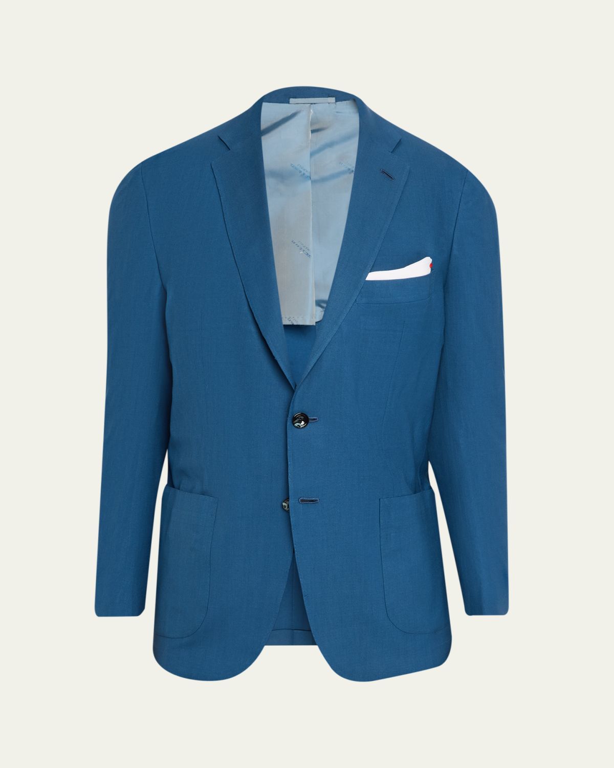 Kiton Men's Washed Cashmere Single-Breasted Sport Coat