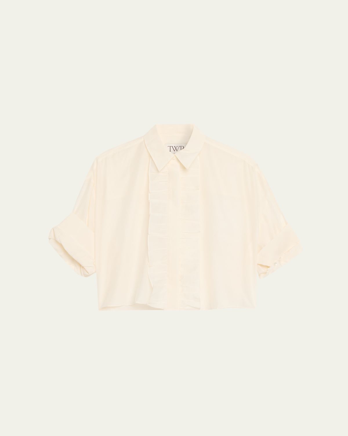 TWP Next Ex Cotton-Silk Ruffle Shirt | Thumbnail 6