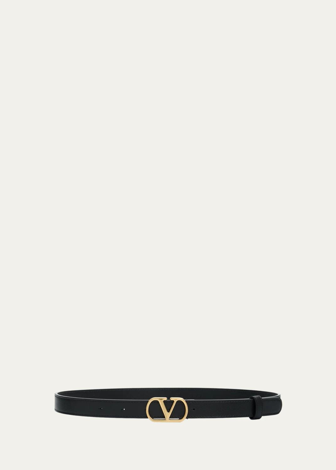 VLogo Signature Leather Belt, 20MM VLogo Signature Leather Belt, 20MM