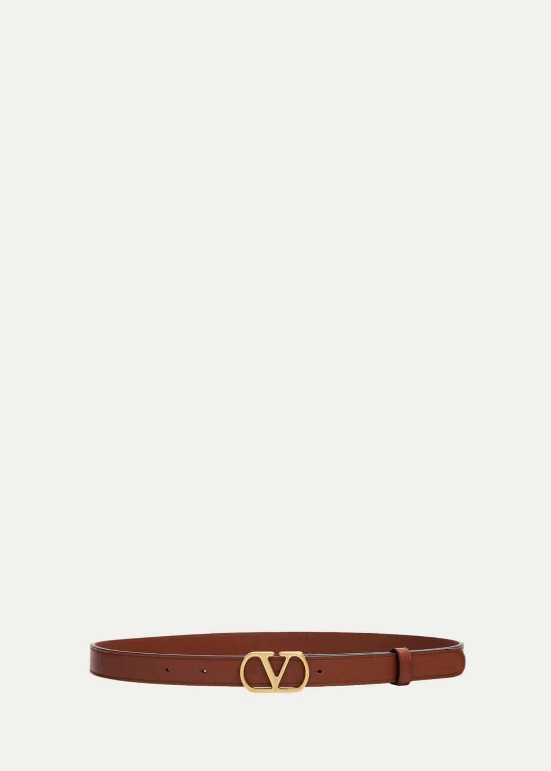 VLogo Signature Leather Belt, 20MM VLogo Signature Leather Belt, 20MM