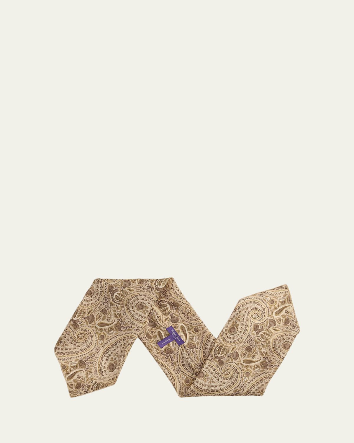 Ralph Lauren Purple Label Men's Paisley-Print Silk Neckerchief - Women's Accessories