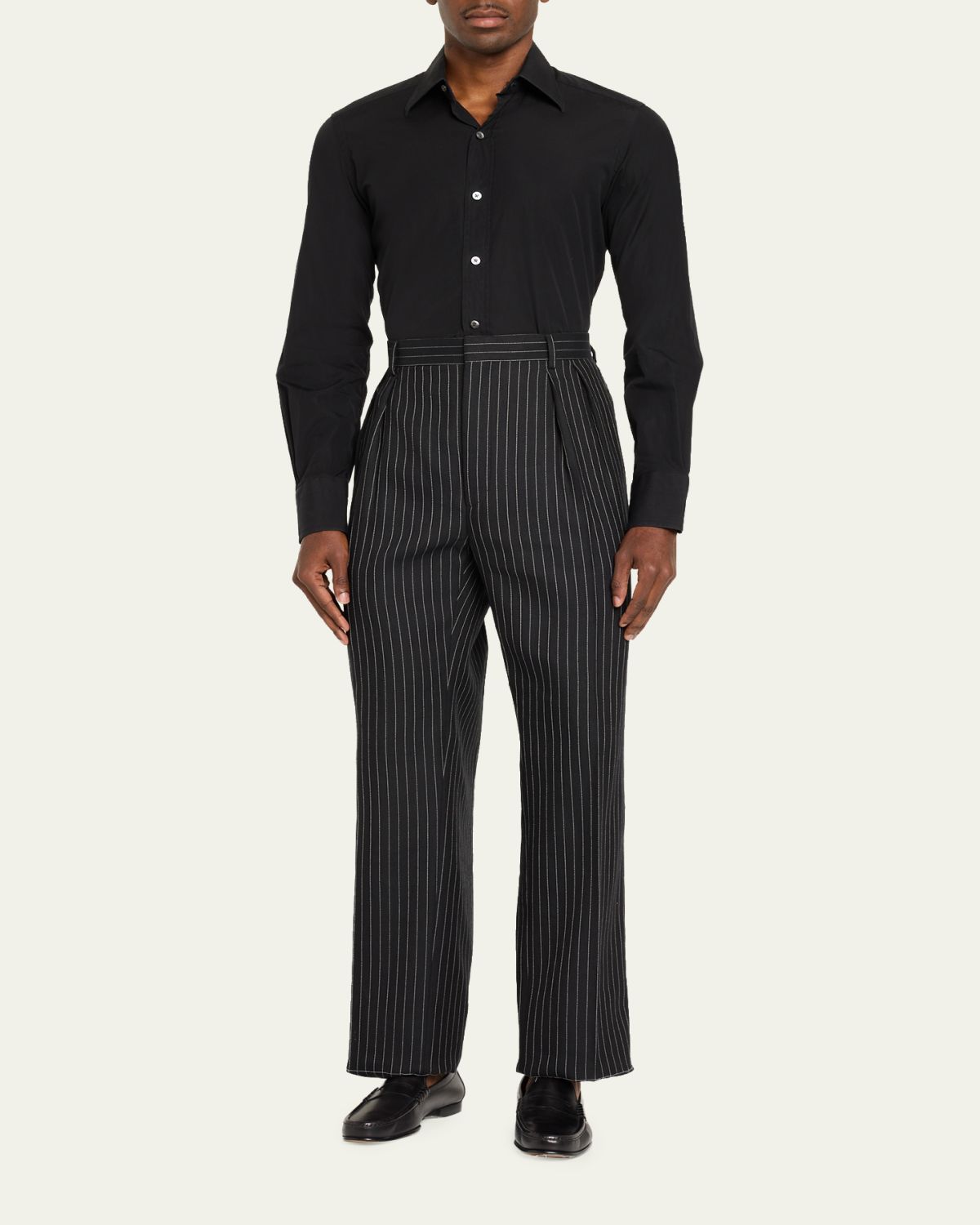 Ralph Lauren Purple Label Glenn Handmade Rope-Stripe Trouser | Thumbnail 2 Ralph Lauren Purple Label Glenn Handmade Rope-Stripe Trouser | Thumbnail 2