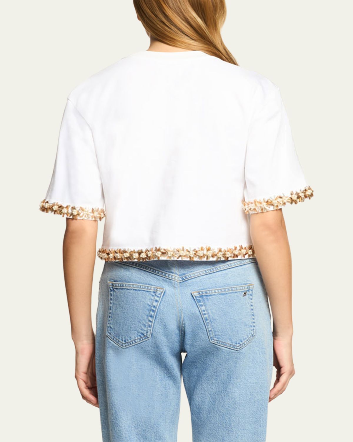 Cinq a Sept Asa Embellished Sunflare Floral Tee | Thumbnail 2 Cinq a Sept Asa Embellished Sunflare Floral Tee | Thumbnail 2
