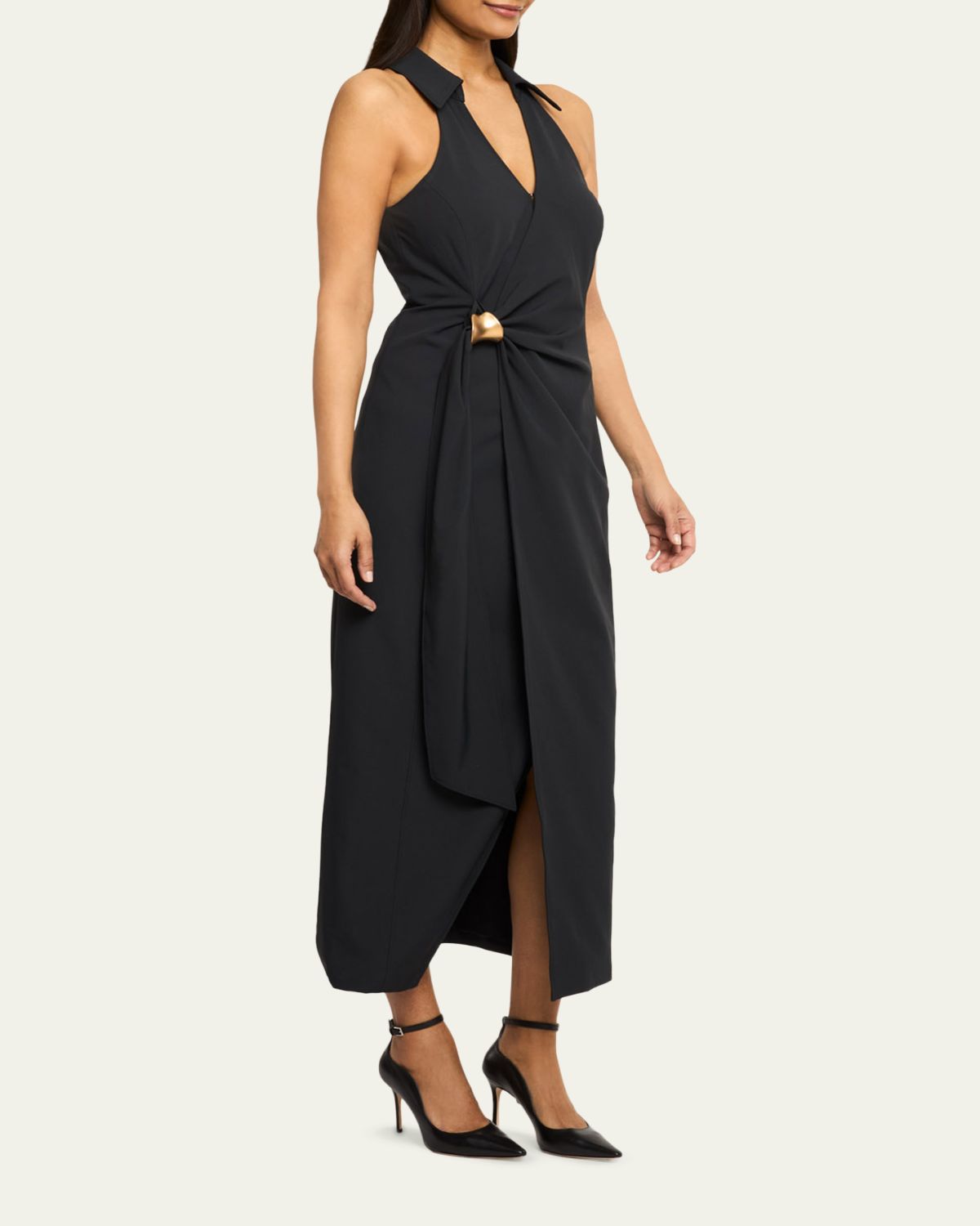 Cinq a Sept Enez Bangle Midi Dress | Thumbnail 4 Cinq a Sept Enez Bangle Midi Dress | Thumbnail 4