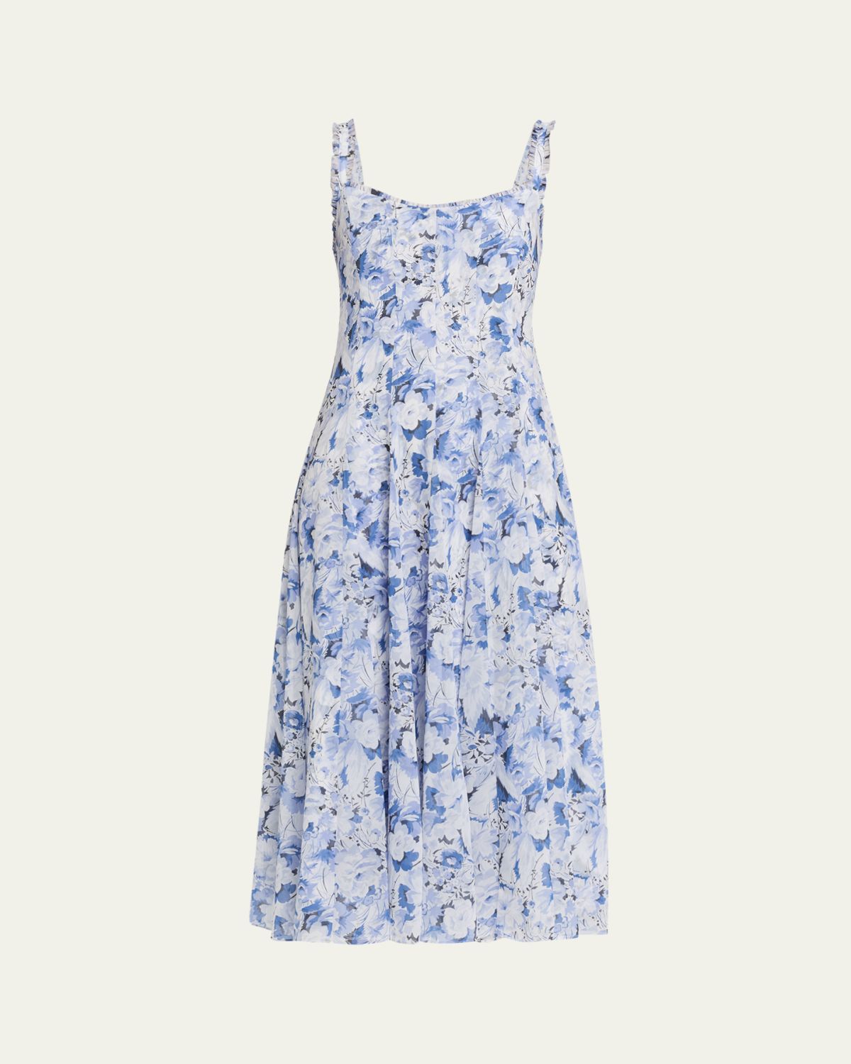 Cinq a Sept Marmo Heirloom Petals Midi Dress
