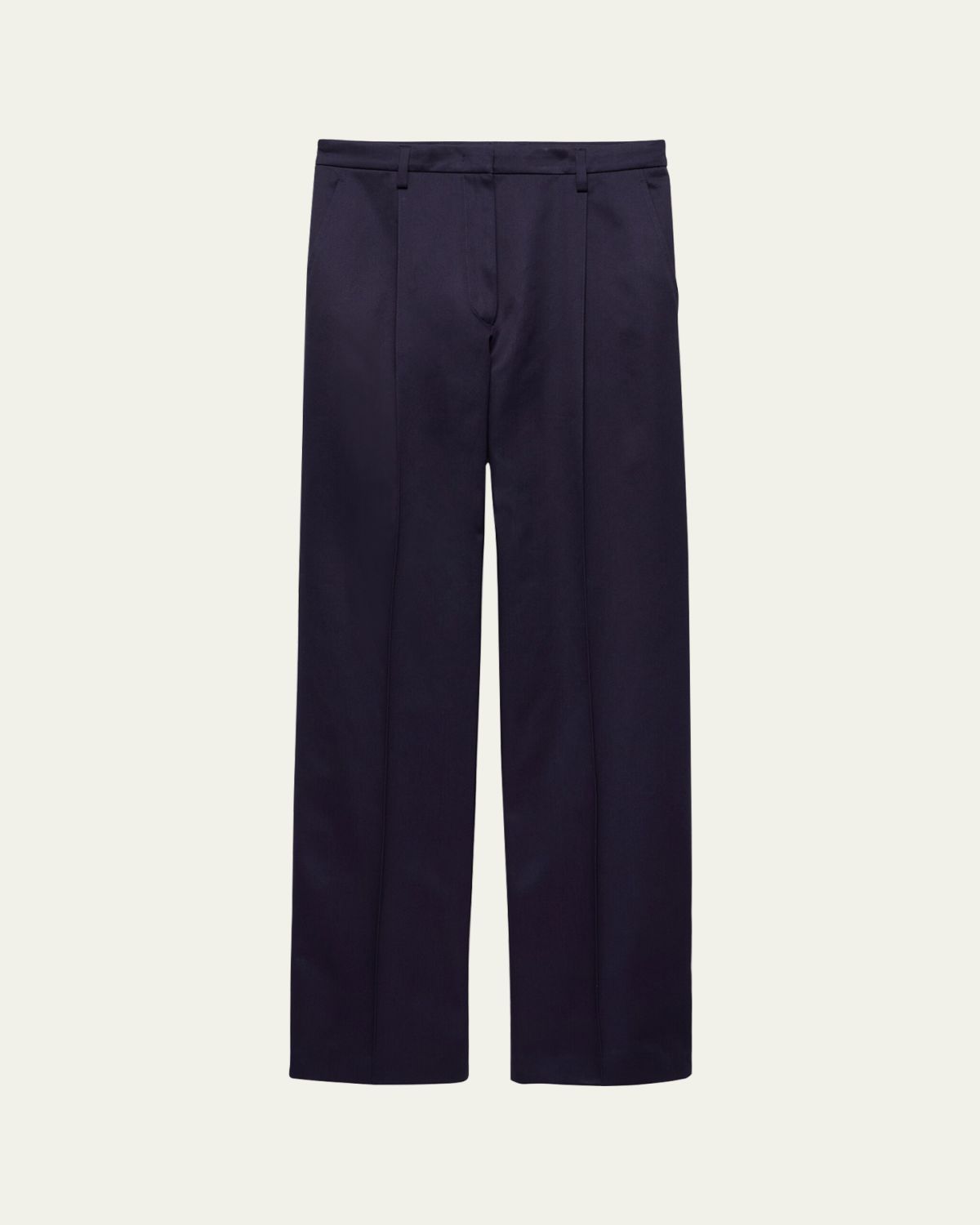 Prada Pleated Cotton Twill Straight-Leg Trousers | Thumbnail 5