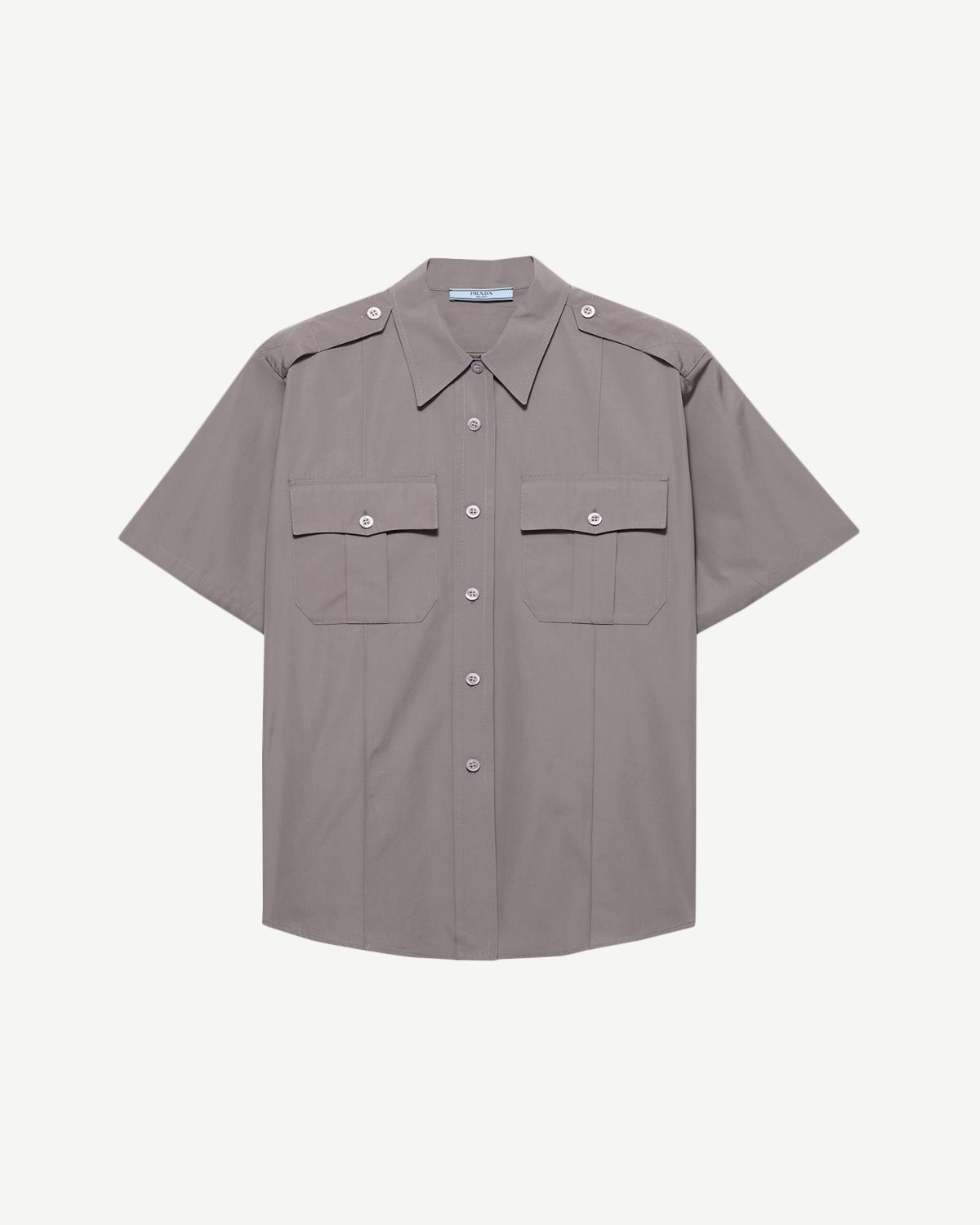 Prada Short-Sleeve Cotton Utility Shirt | Thumbnail 6