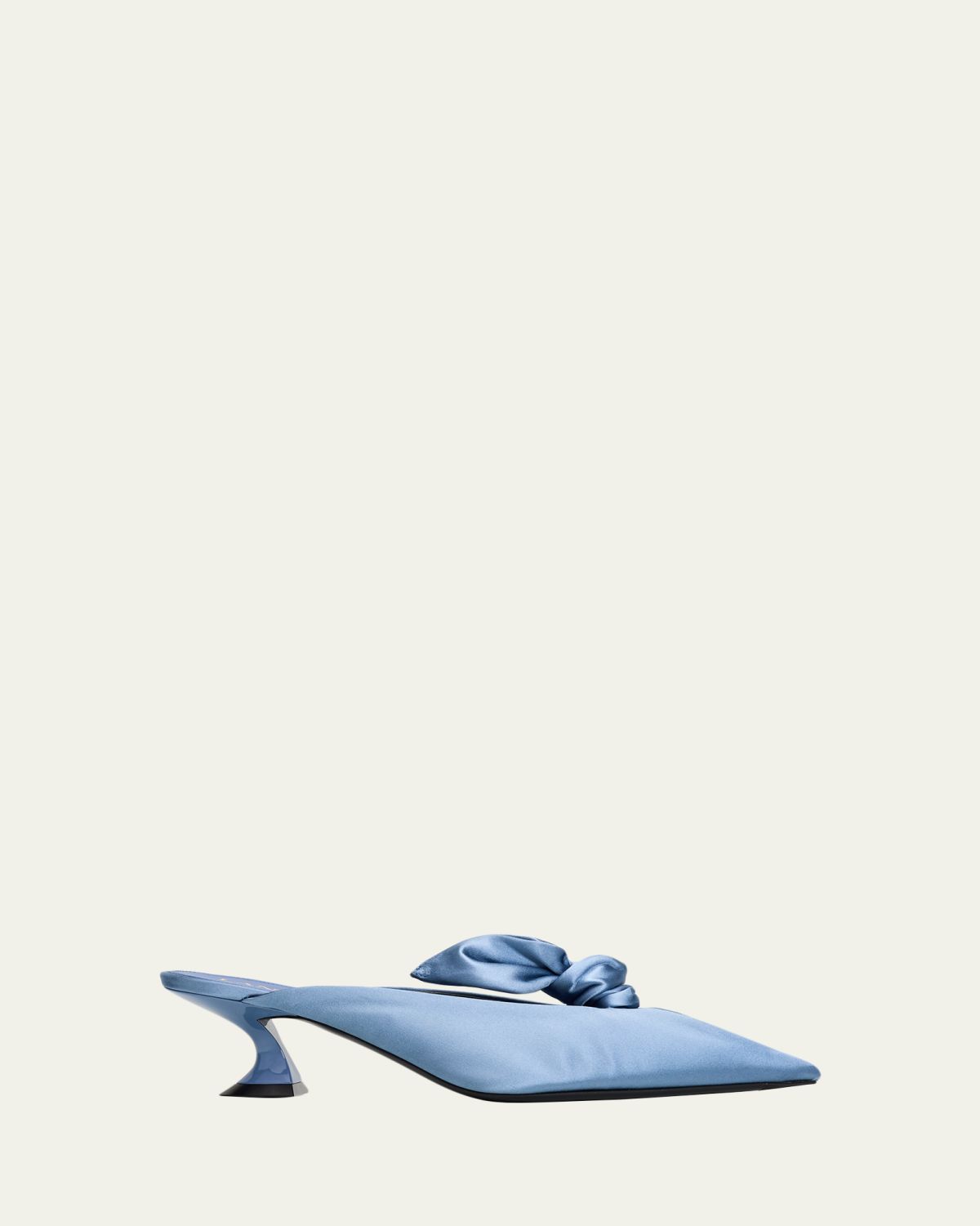 Lanvin 50mm Satin Bow Mule Pumps | Thumbnail 6 Lanvin 50mm Satin Bow Mule Pumps | Thumbnail 6