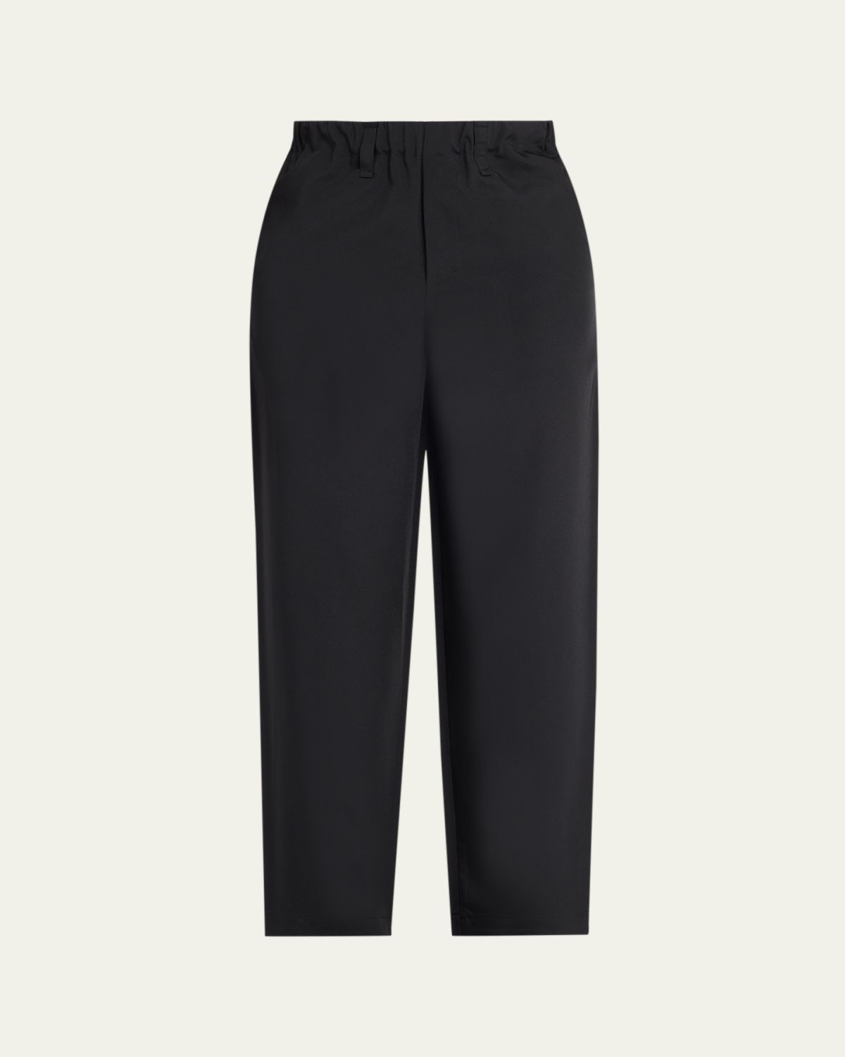 IM MEN Men's Flat Front Elastic-Waistband Trousers