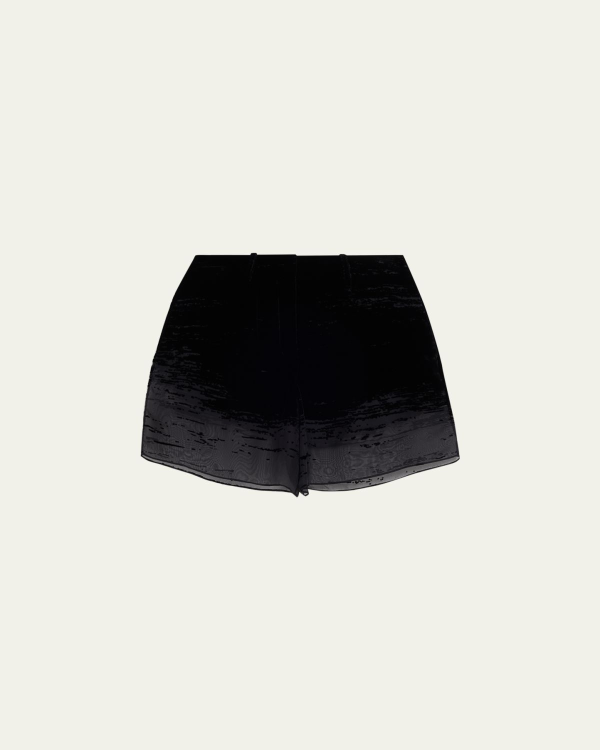 GRACE LING Glitch Devoré Velvet Sheer Chiffon Shorts | Thumbnail 6 GRACE LING Glitch Devoré Velvet Sheer Chiffon Shorts | Thumbnail 6