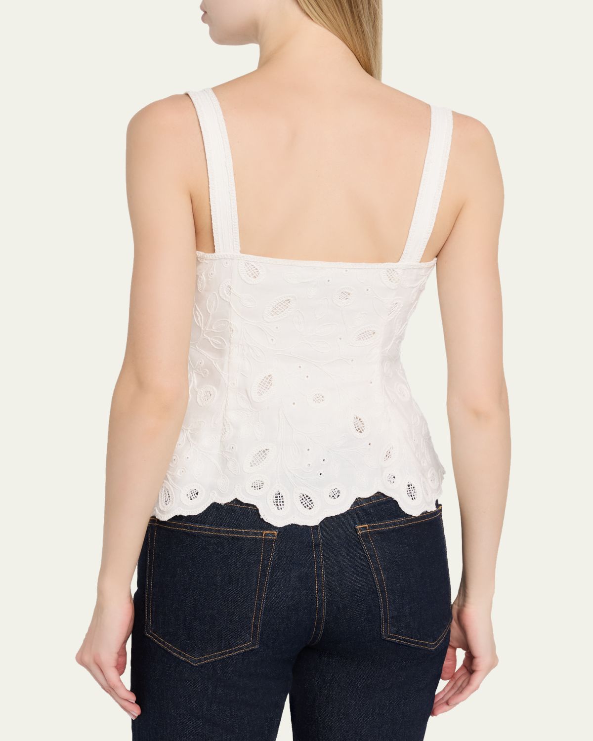 SIMKHAI Delaney Embroidered Bustier Top | Thumbnail 3 SIMKHAI Delaney Embroidered Bustier Top | Thumbnail 3