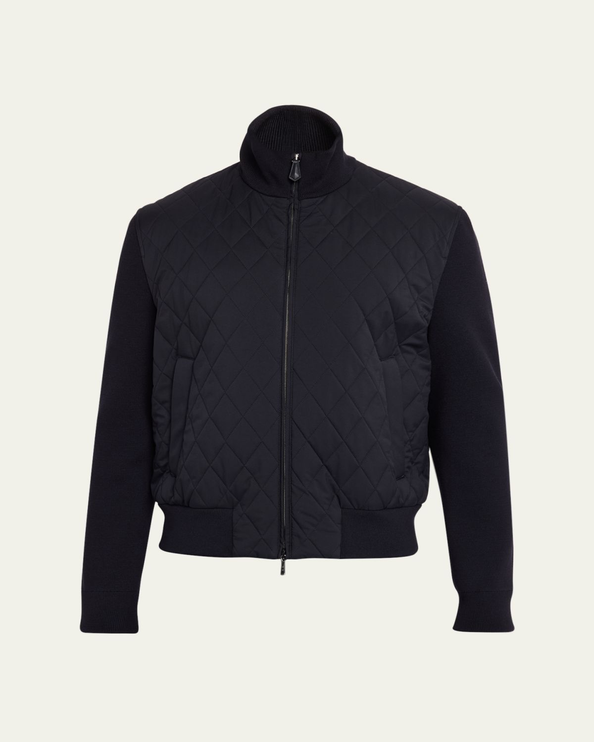 Loro Piana Men's Hopton Quilted Full-Zip Bomber Jacket