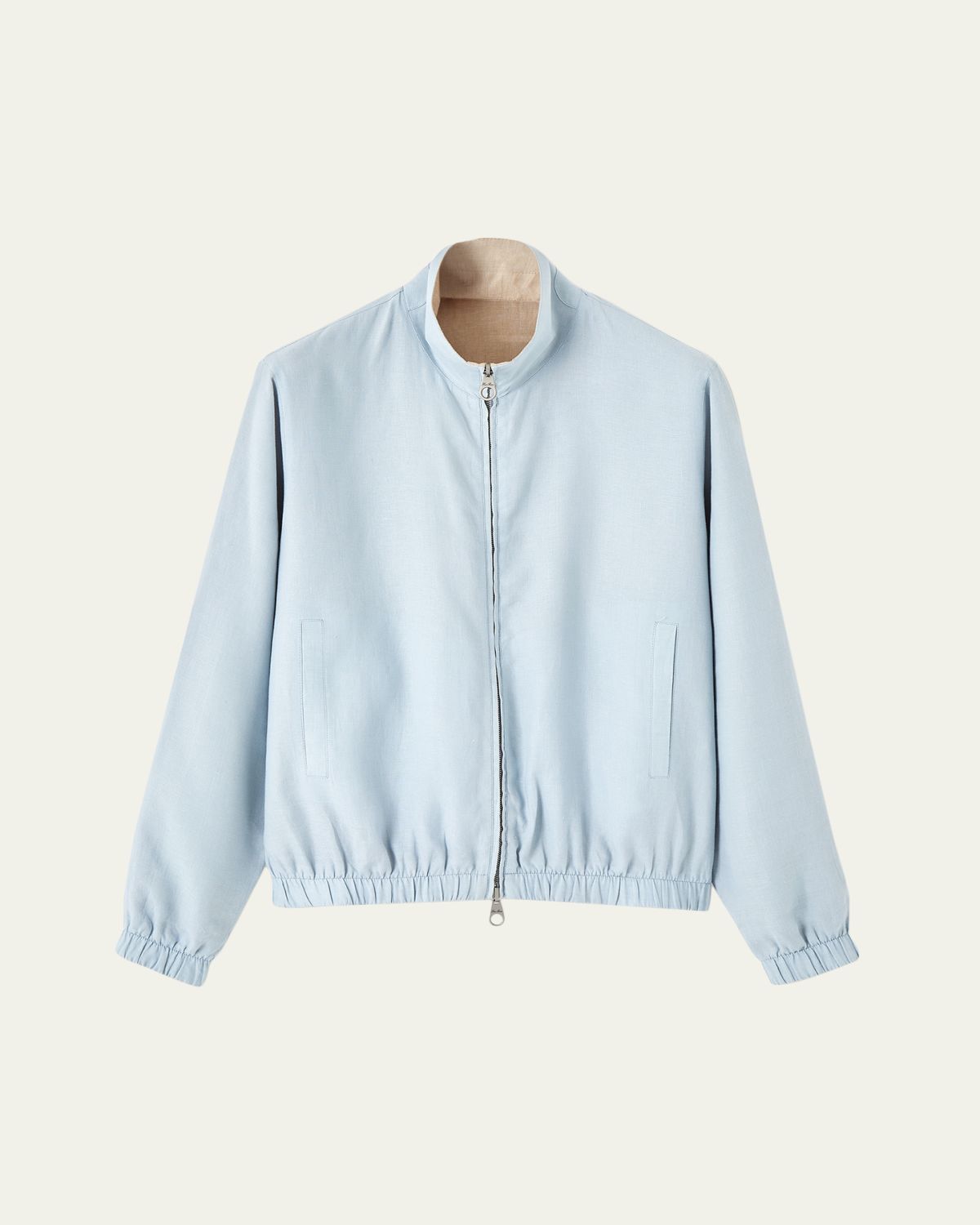 Loro Piana Men's Linen Bomber Jacket