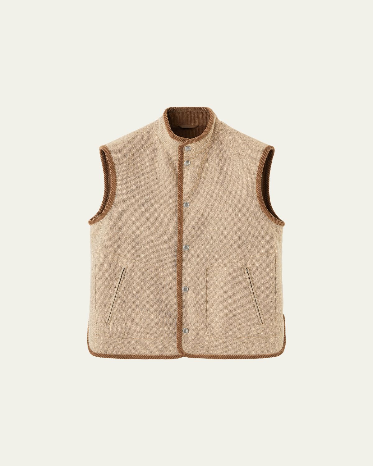 Loro Piana Men's Kelvin Cashmere, Virgin Wool and Silk Vest