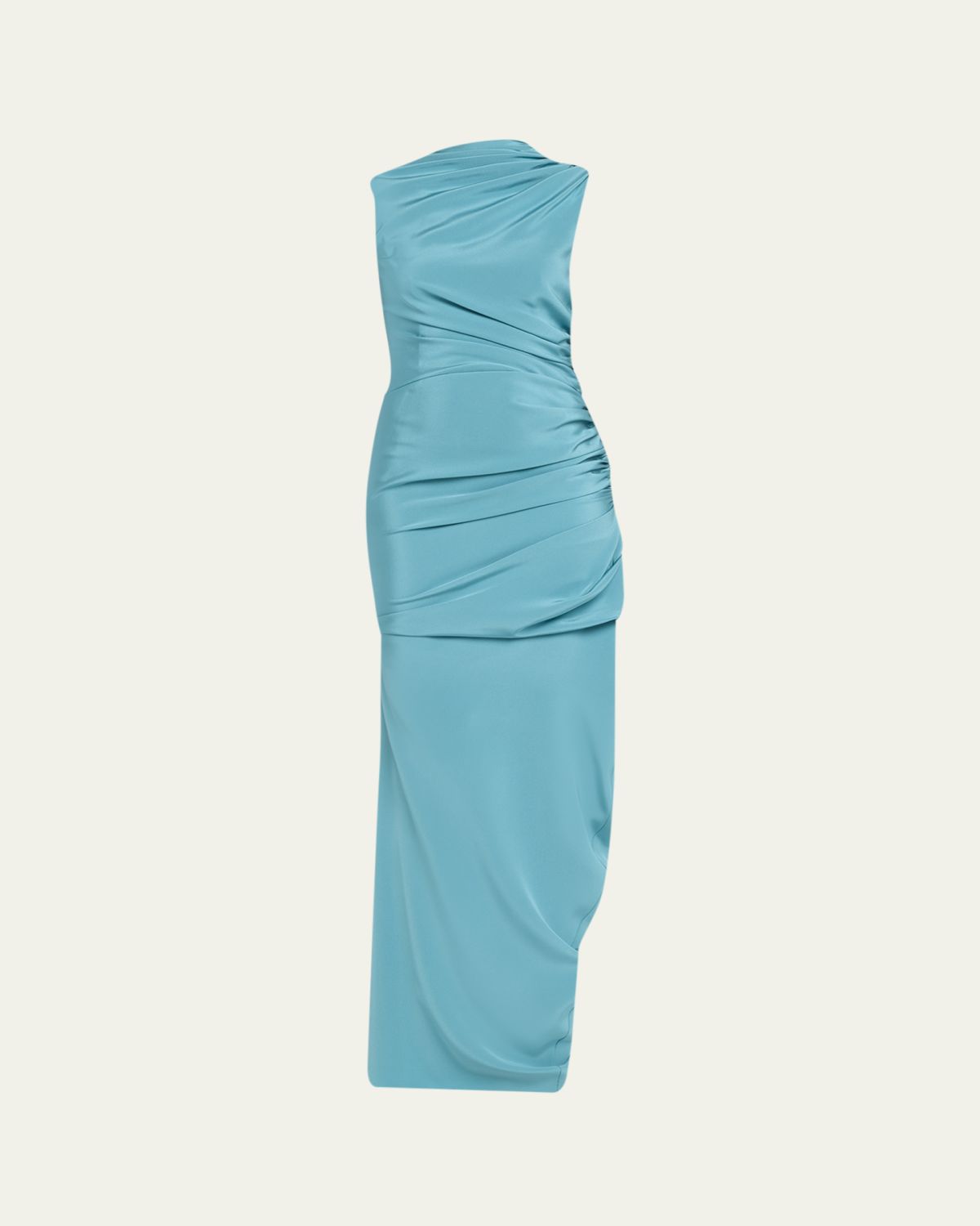 CHRISTOPHER JOHN ROGERS Silk Yanked Long Column Gown - Women's Clothing