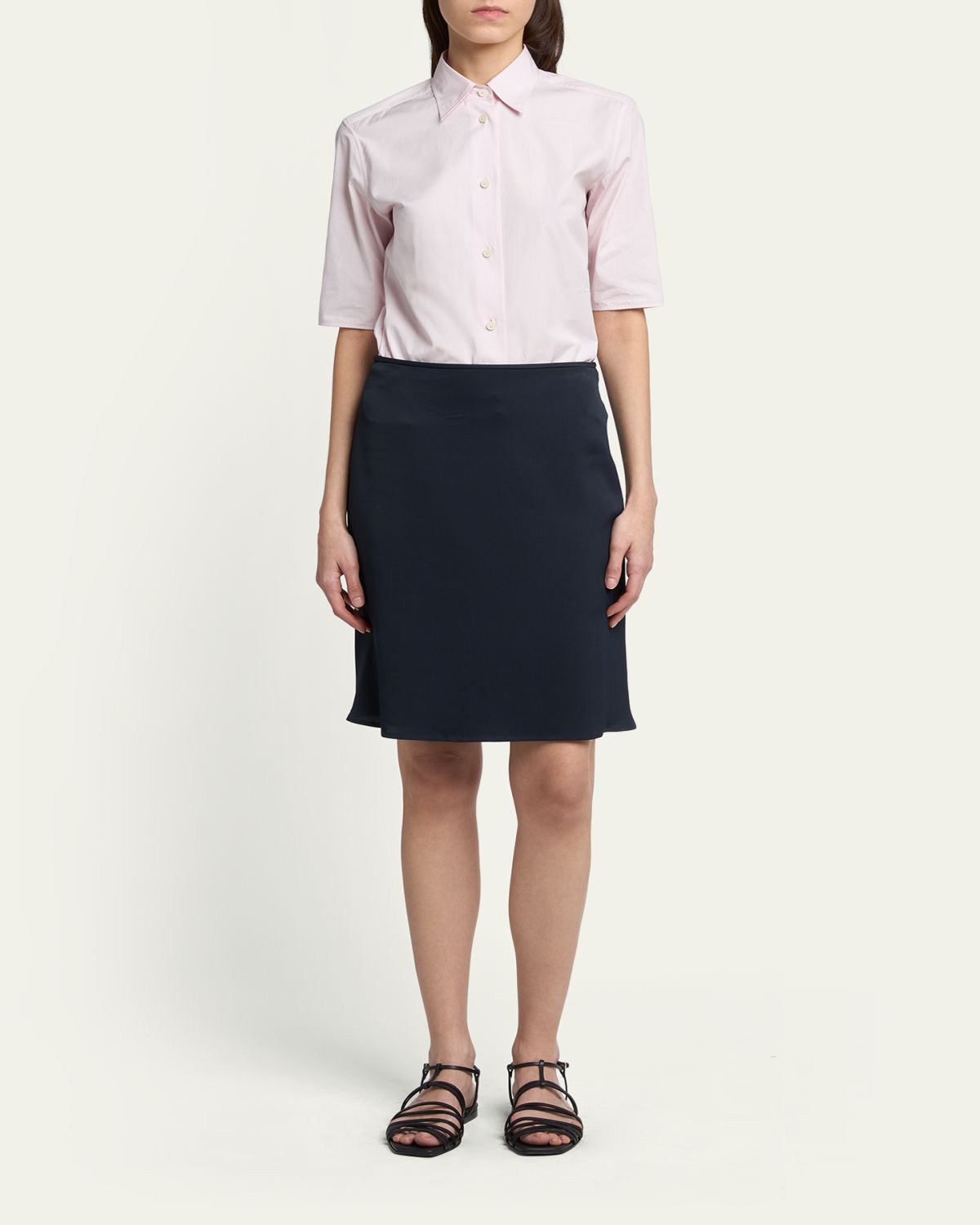 Jil Sander Viscose Knee-Length Bias Skirt | Thumbnail 2