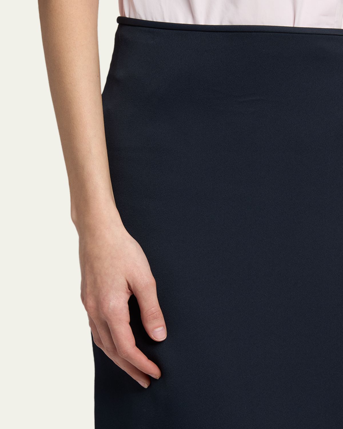 Jil Sander Viscose Knee-Length Bias Skirt | Thumbnail 5