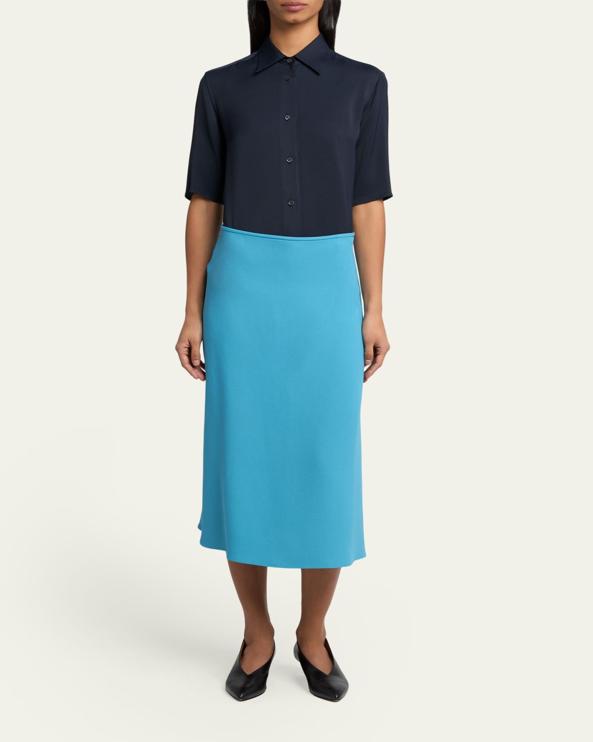 Jil Sander Viscose Bias Midi Skirt | Thumbnail 2