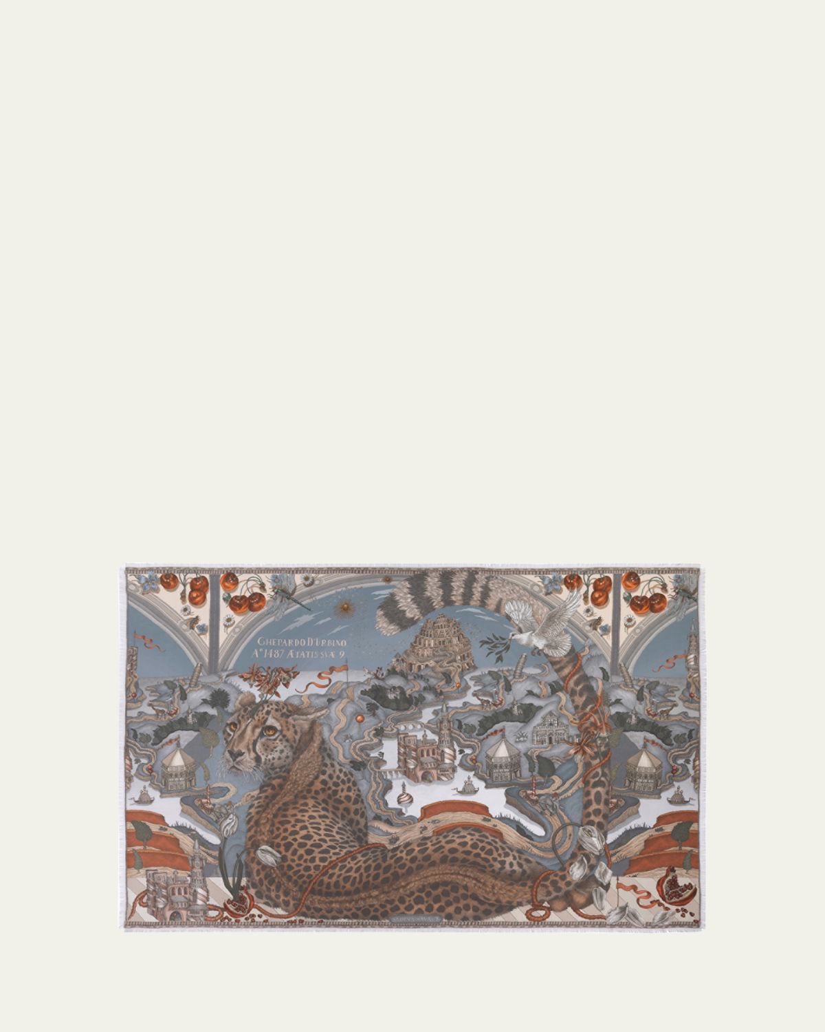 Sabina Savage The Celestial Steed Silk Twill Rectangle Shawl | Thumbnail 3