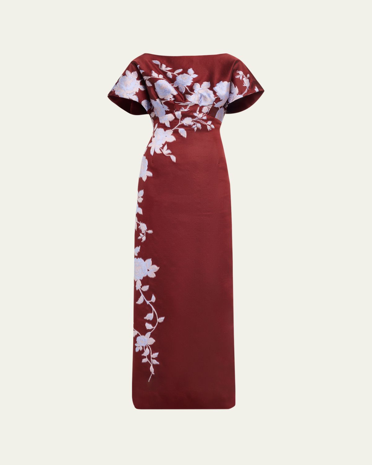 Lela Rose Rose Fil Coupe Empire-Waist Column Gown | Thumbnail 6 Lela Rose Rose Fil Coupe Empire-Waist Column Gown | Thumbnail 6