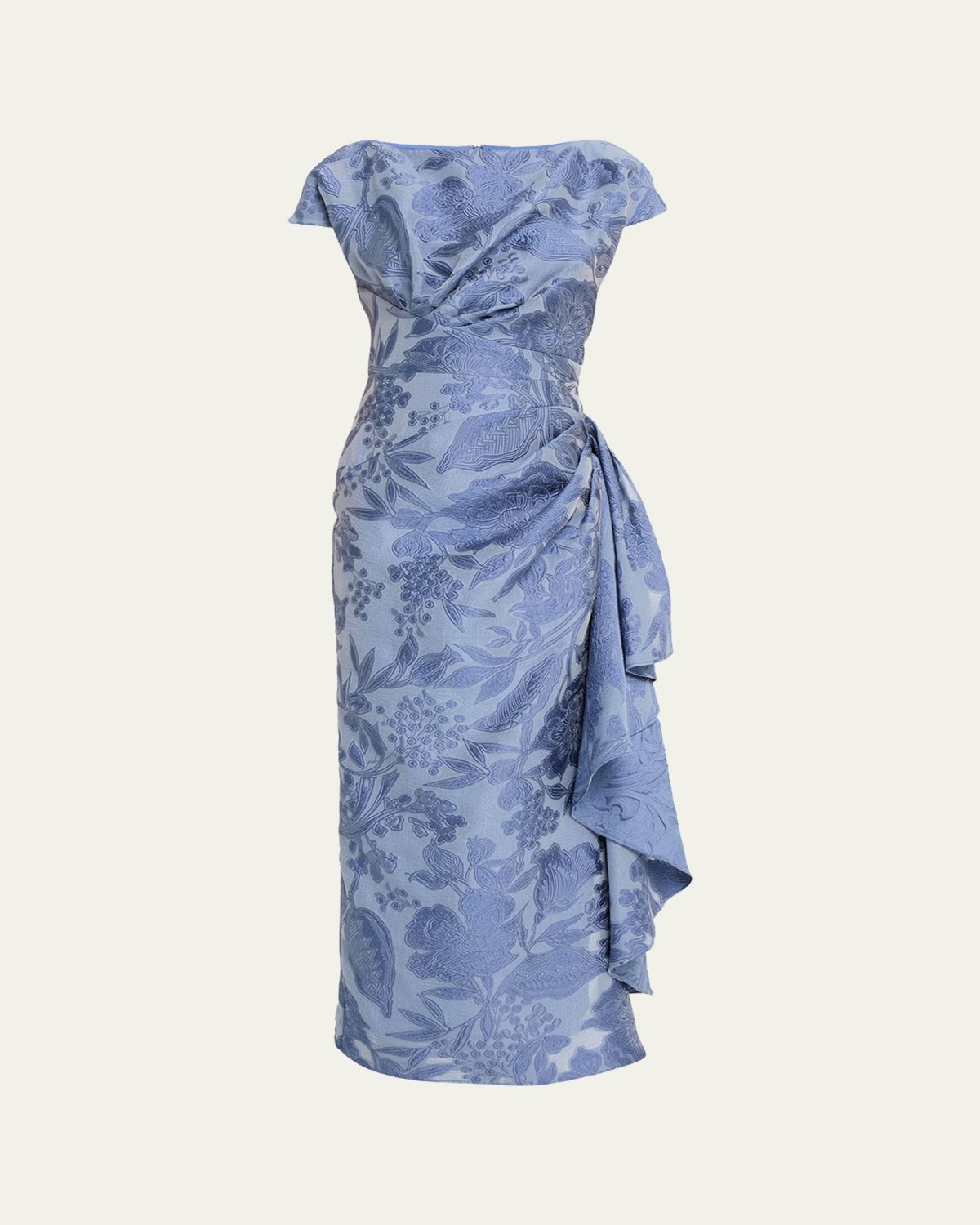 Lela Rose Floral Fil Coupe Florence Dress