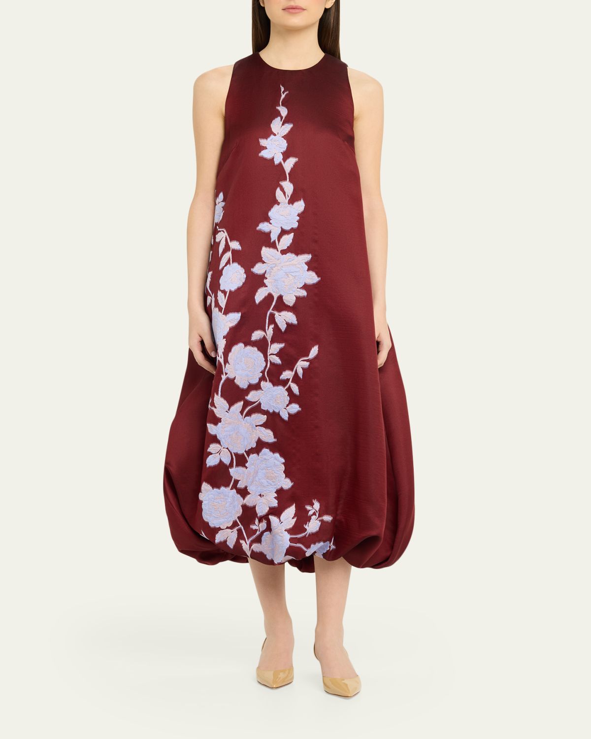 Lela Rose Rose Fil Coupe Sleeveless Midi Bubble Dress | Thumbnail 2 Lela Rose Rose Fil Coupe Sleeveless Midi Bubble Dress | Thumbnail 2