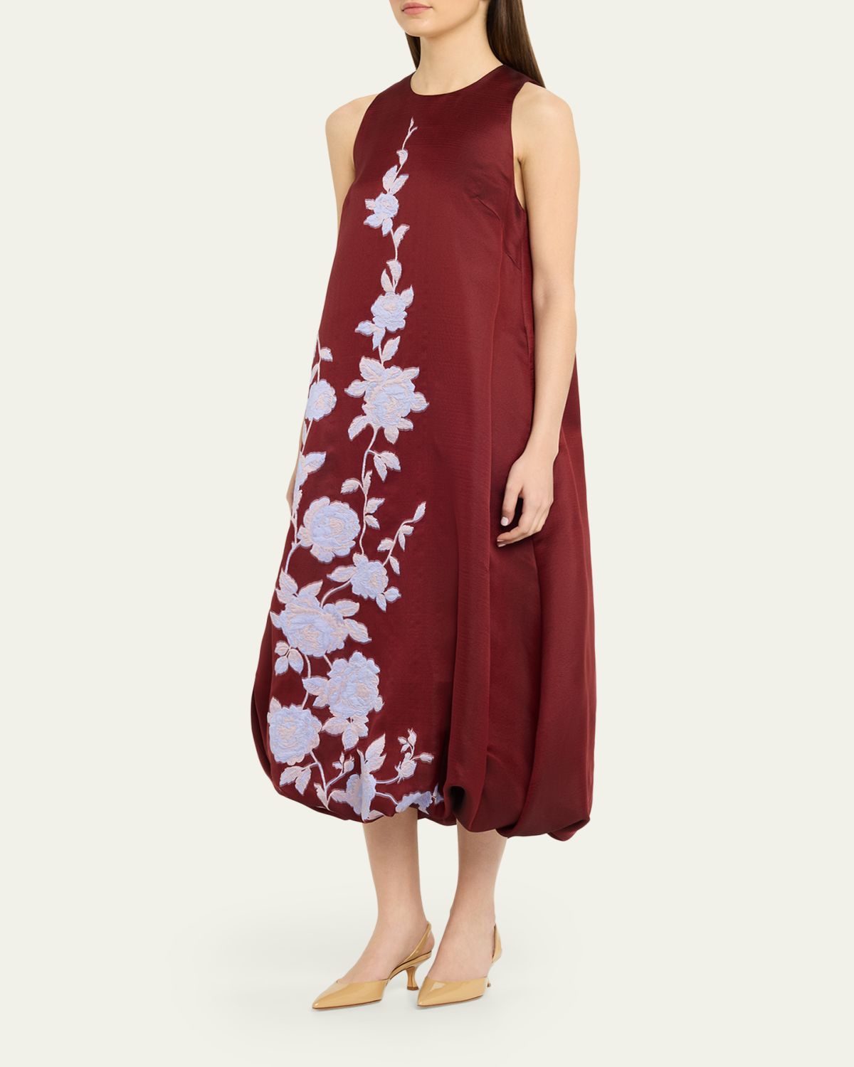 Lela Rose Rose Fil Coupe Sleeveless Midi Bubble Dress | Thumbnail 4 Lela Rose Rose Fil Coupe Sleeveless Midi Bubble Dress | Thumbnail 4