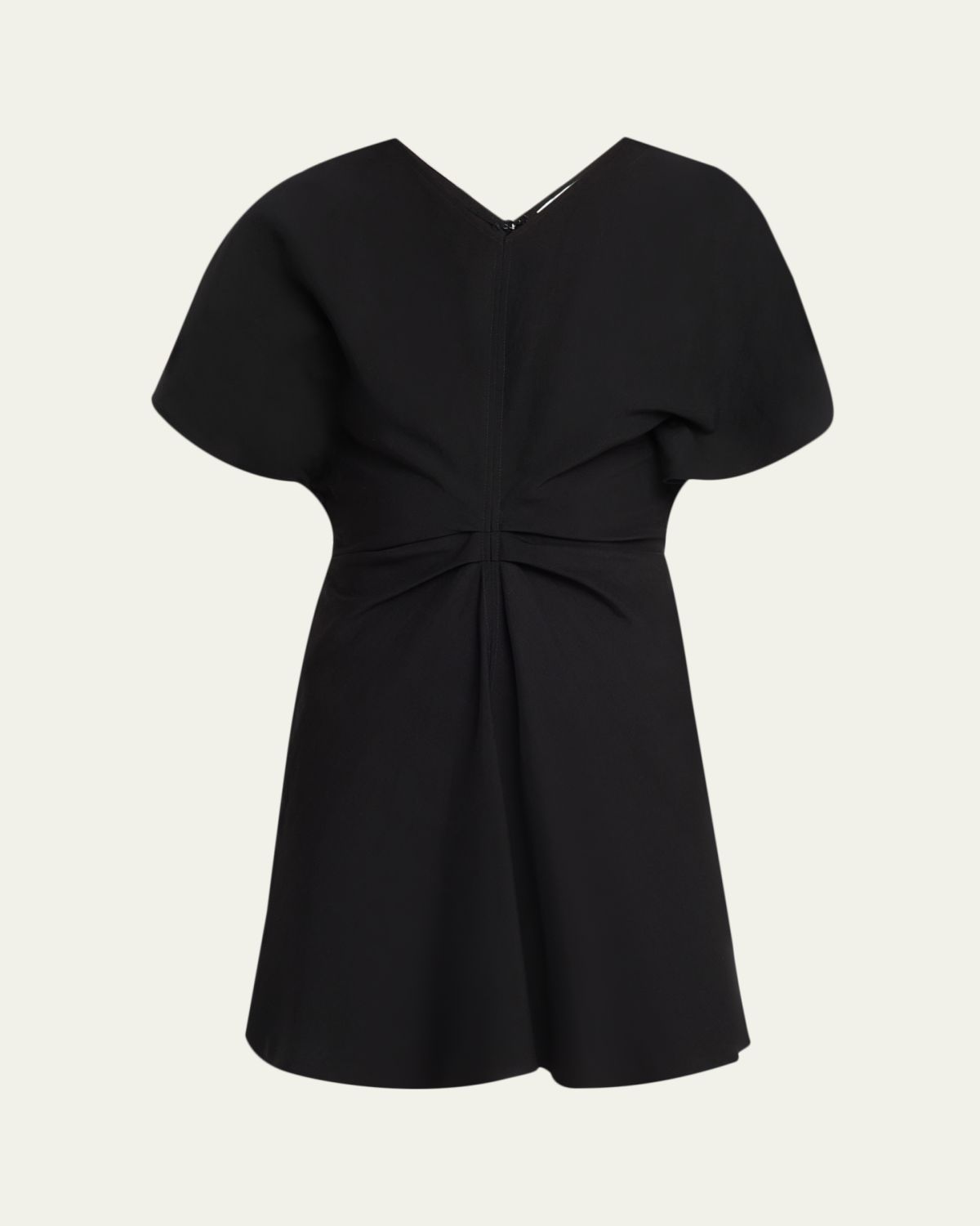 A.L.C. Leni Short-Sleeve Linen-Blend Mini Dress