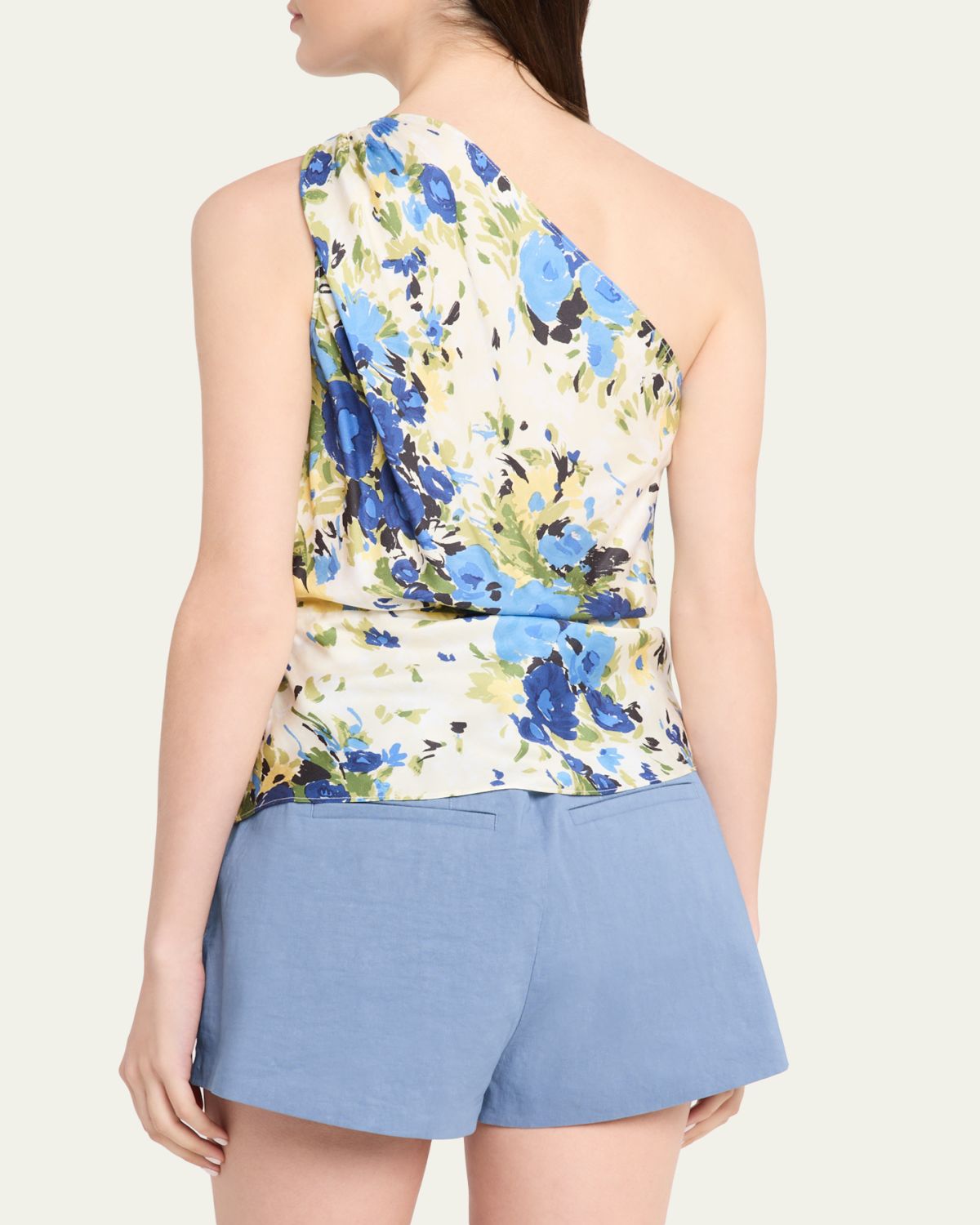A.L.C. Eliana One-Shoulder Satin Scarf Top | Thumbnail 3