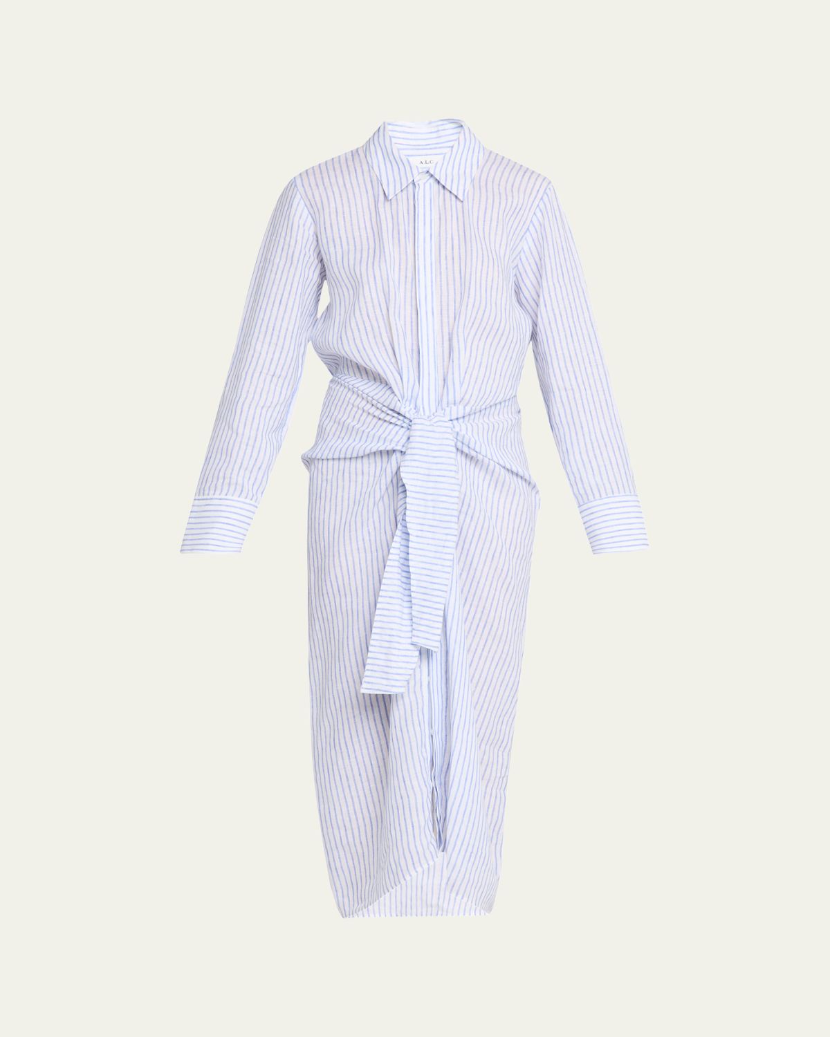 A.L.C. Mila Stripe Linen Shirtdress | Thumbnail 6