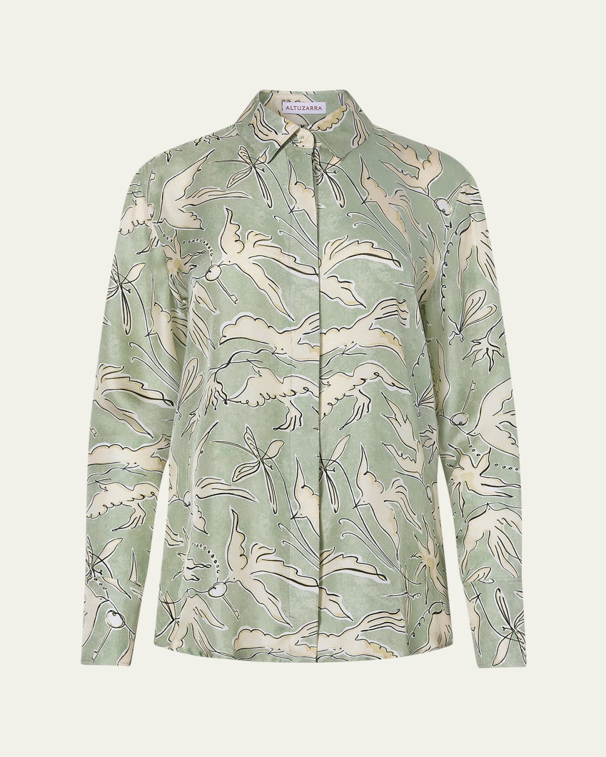 Altuzarra Chika Printed Silk Top | Thumbnail 6 Altuzarra Chika Printed Silk Top | Thumbnail 6