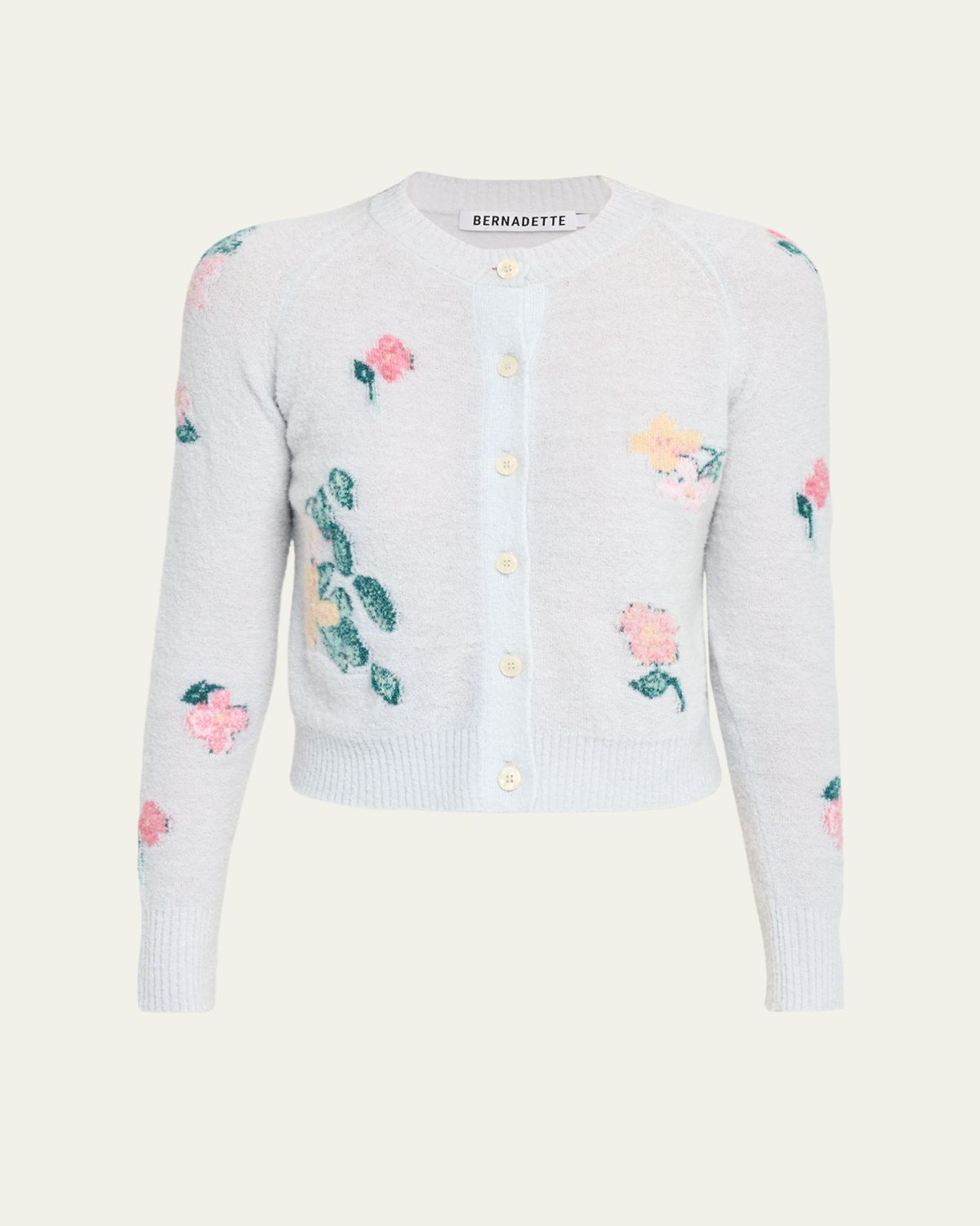 BERNADETTE Clemente Floral Crewneck Cardigan | Thumbnail 6