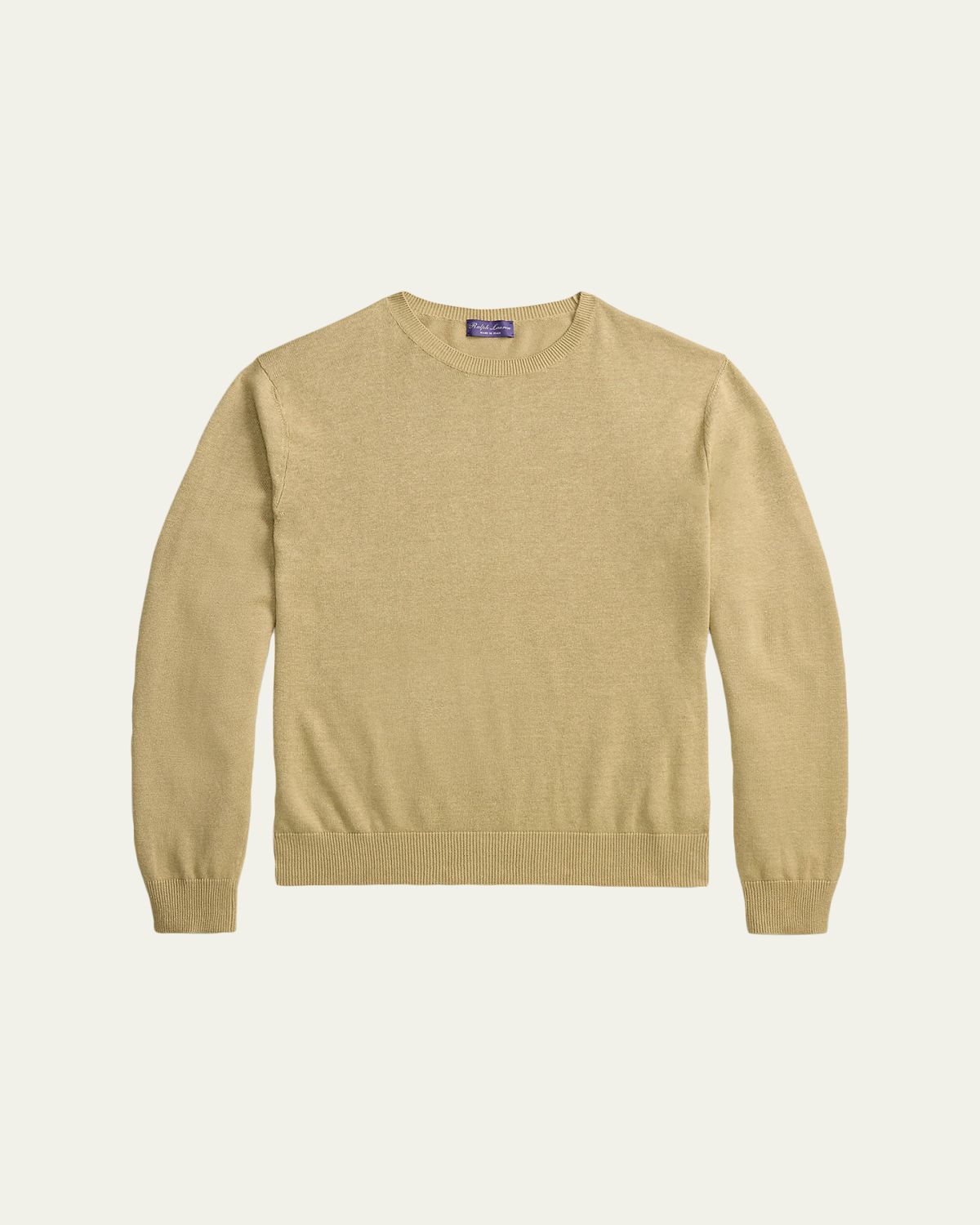 Ralph Lauren Purple Label Men's Cashmere-Blend Jersey Knit Crewneck Sweater