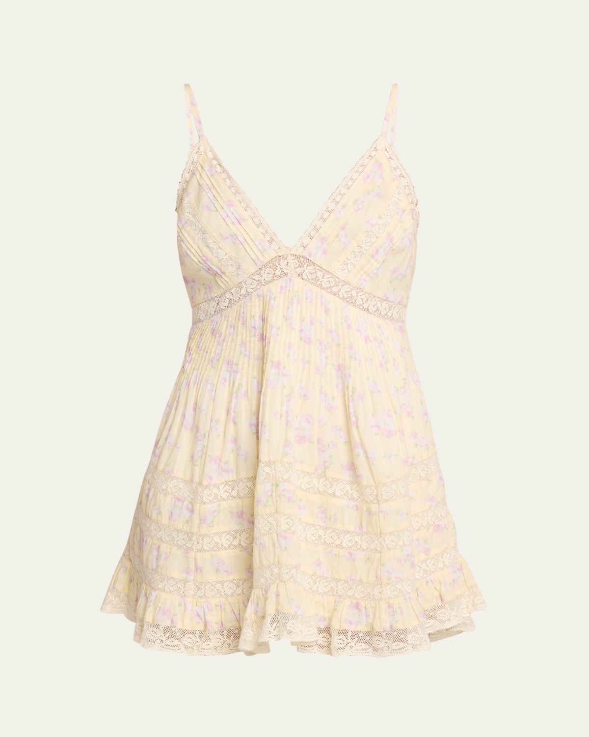 LoveShackFancy Alonna Floral Mini Dress | Thumbnail 6