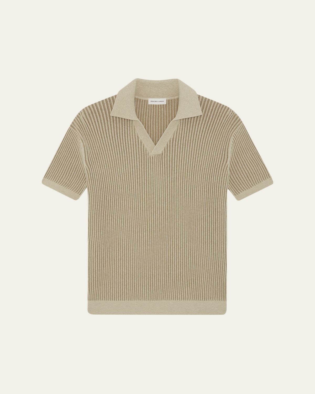 Frescobol Carioca Rino CottonCashmere Rib-Knit Polo Sweater | Thumbnail 4 Frescobol Carioca Rino CottonCashmere Rib-Knit Polo Sweater | Thumbnail 4