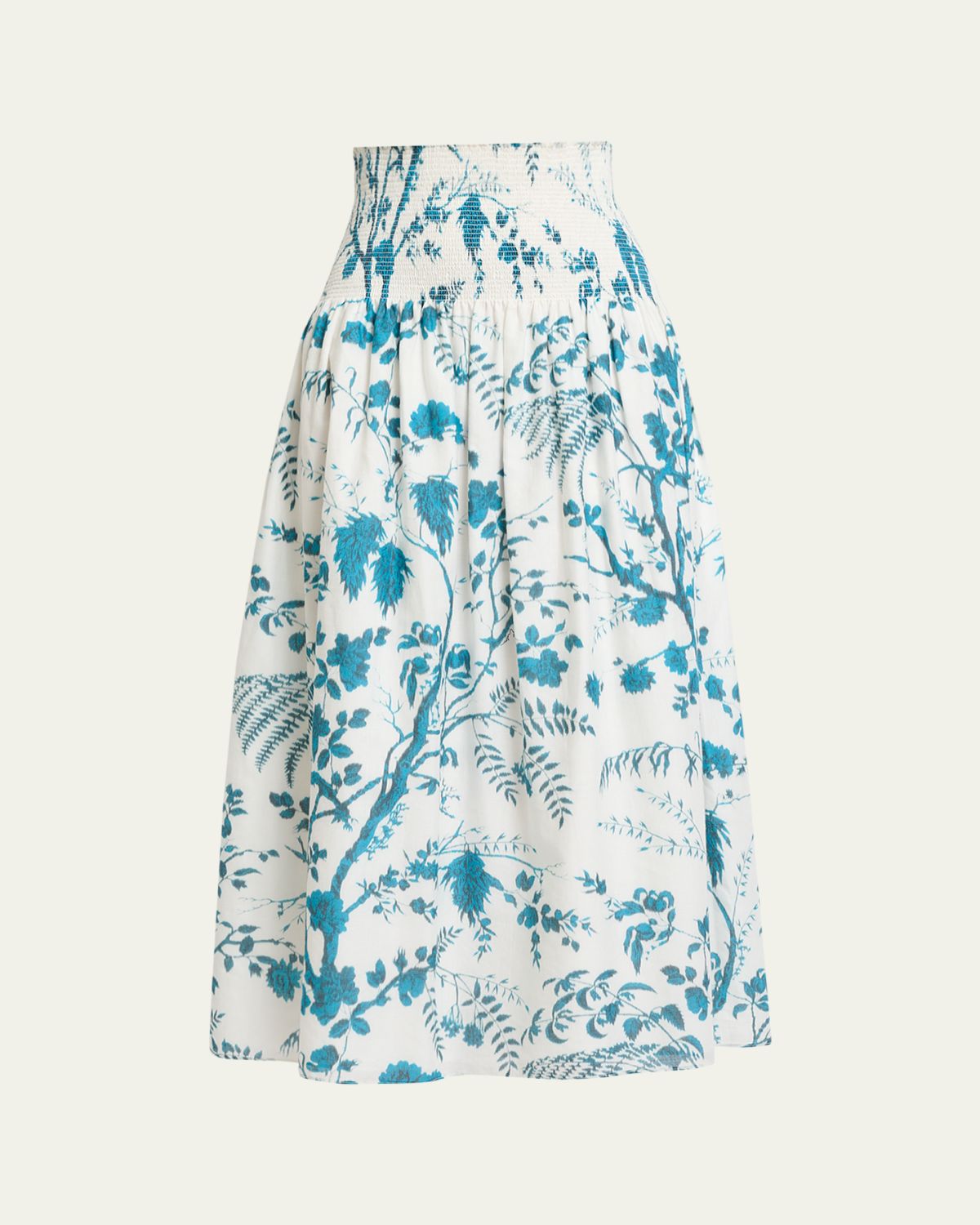 Erdem Floral Cotton-Linen Midi Skirt | Thumbnail 6 Erdem Floral Cotton-Linen Midi Skirt | Thumbnail 6