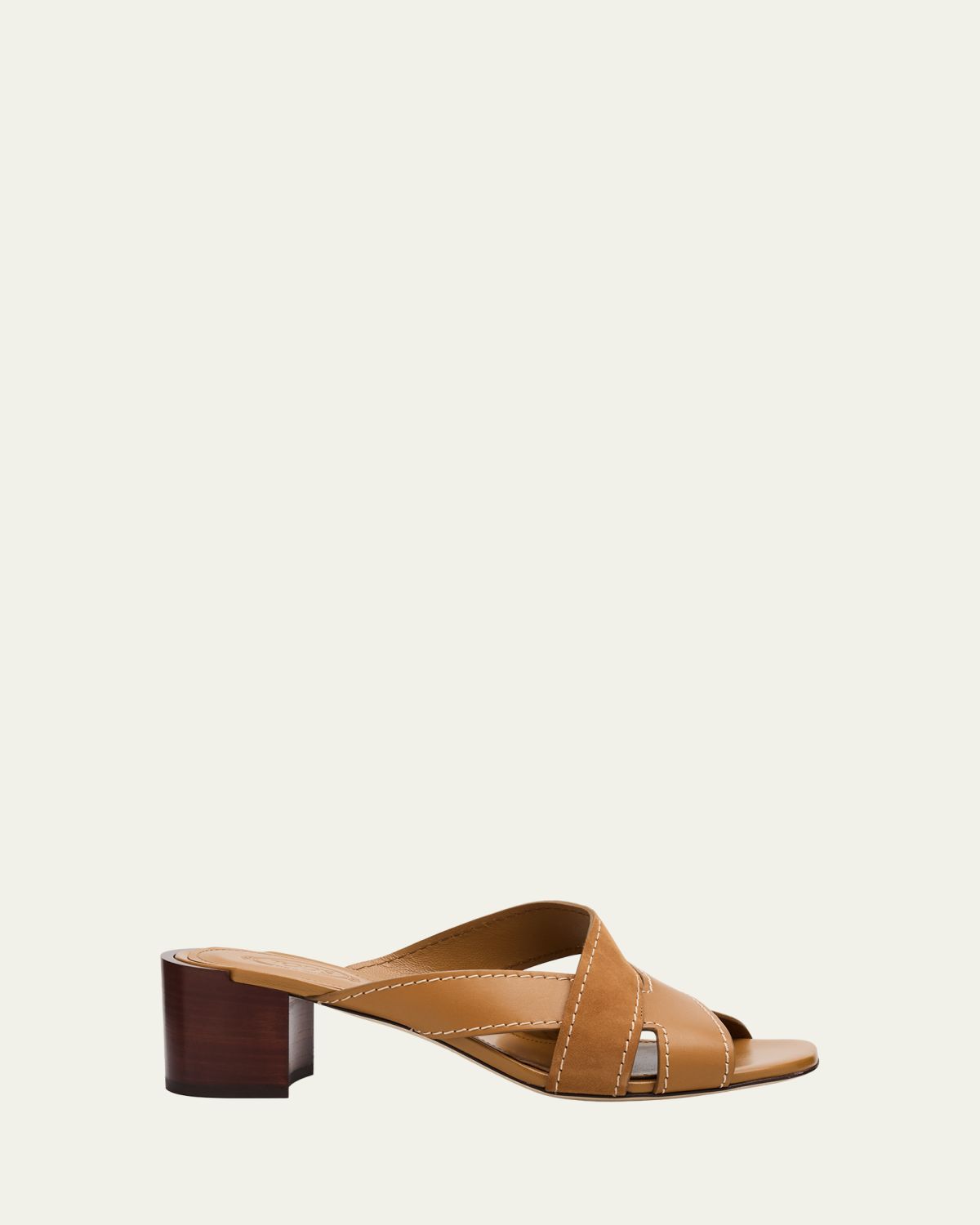 Tod's 55mm Mixed Leather Block-Heel Sandals | Thumbnail 6 Tod's 55mm Mixed Leather Block-Heel Sandals | Thumbnail 6