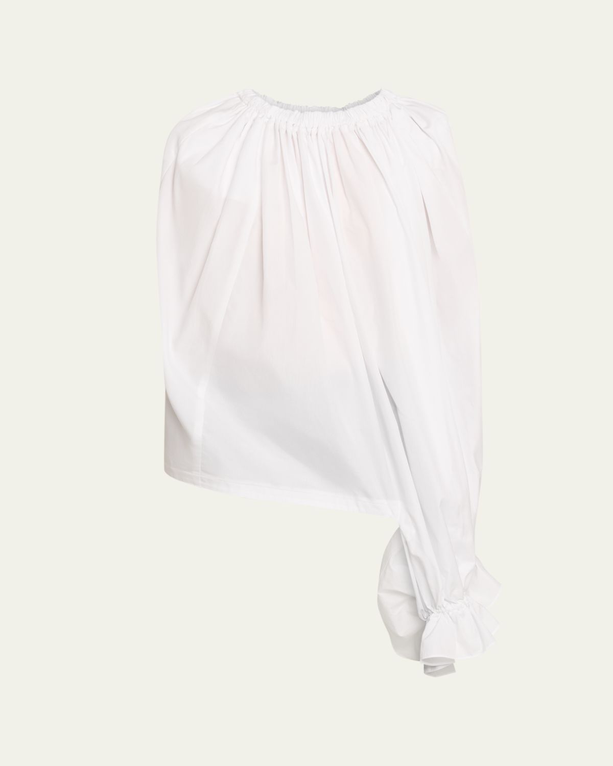 Comme des Garcons Asymmetric Gathered Blouse