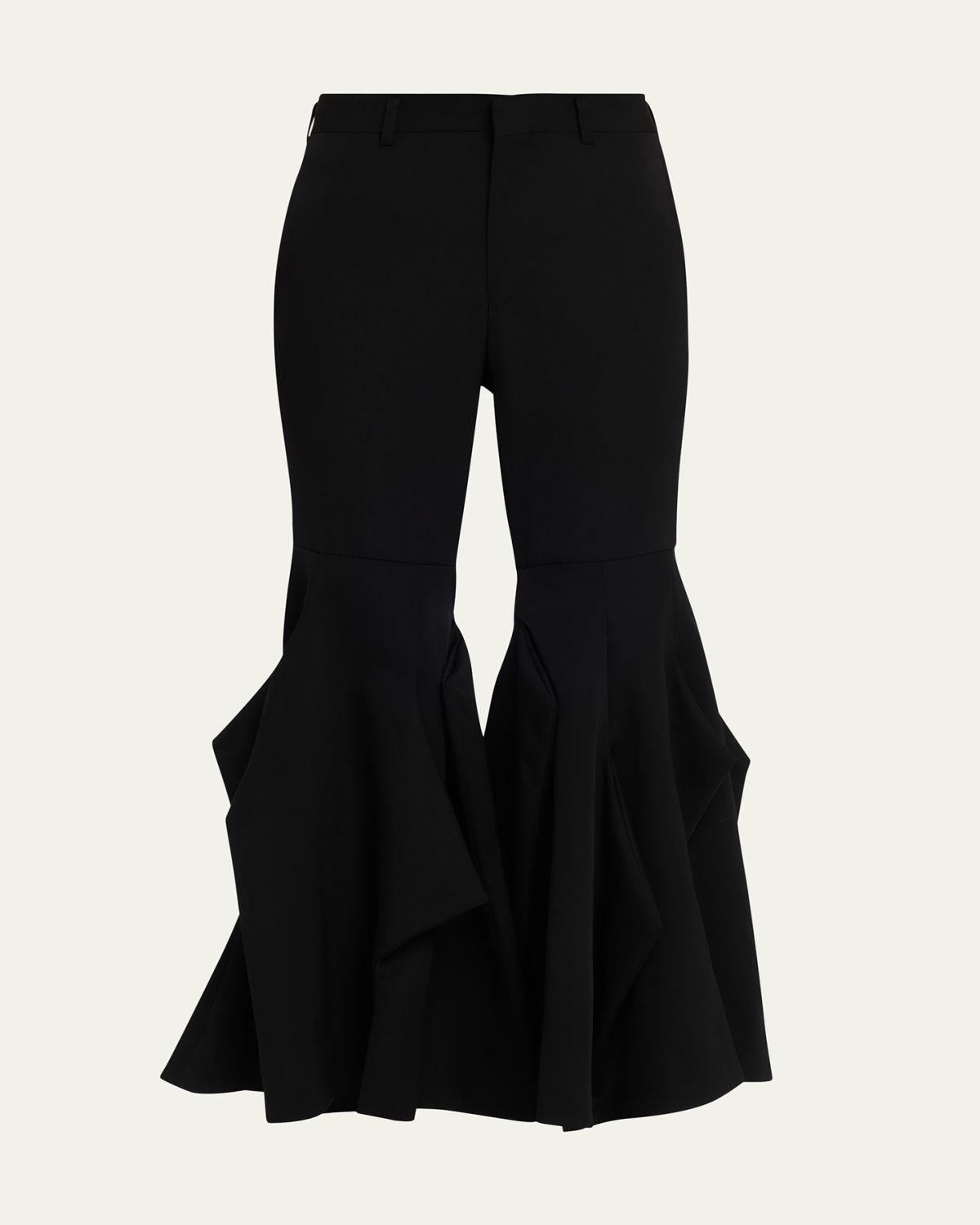 Comme des Garcons Wool Sculptural Flare Pants