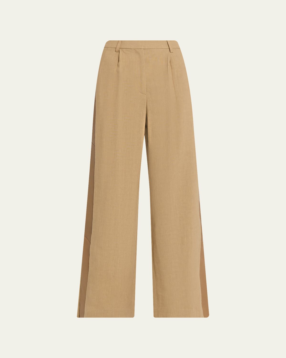 TWP Slim A Linen Pants with Lip Tux - Women's Clothing