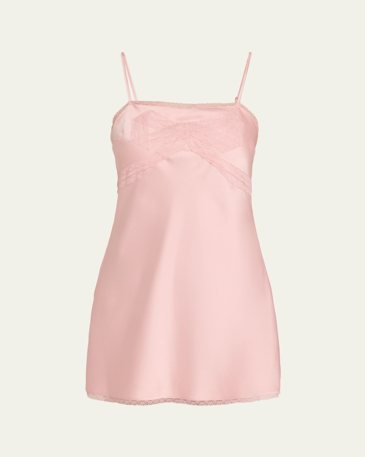 LoveShackFancy Mirelis Lace Bow Crepe Mini Dress | Thumbnail 6 LoveShackFancy Mirelis Lace Bow Crepe Mini Dress | Thumbnail 6