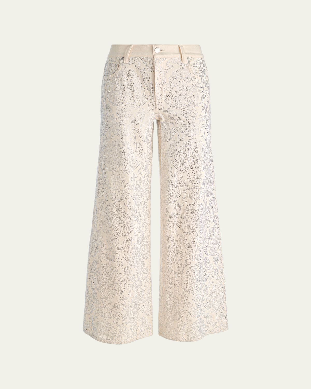 ALICE + OLIVIA Amazing Embellished Wide-Leg Jeans | Thumbnail 6