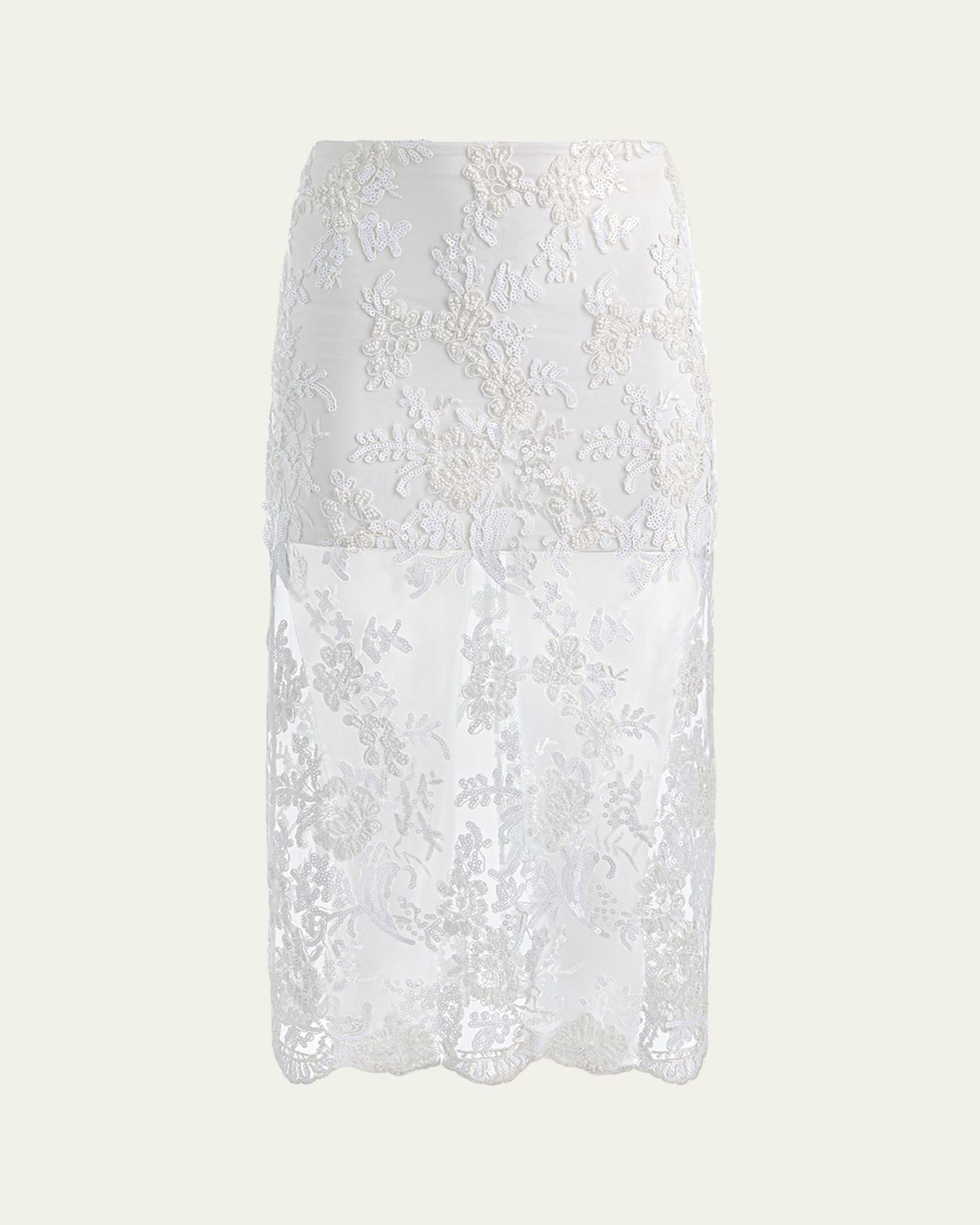 ALICE + OLIVIA Medine Embellished Lace Midi Skirt | Thumbnail 6 ALICE + OLIVIA Medine Embellished Lace Midi Skirt | Thumbnail 6