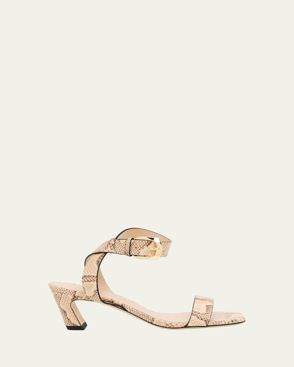 Stuart Weitzman 0mm Sai Snake-Embossed Leather Ankle-Strap Sandals | Thumbnail 4 Stuart Weitzman 0mm Sai Snake-Embossed Leather Ankle-Strap Sandals | Thumbnail 4