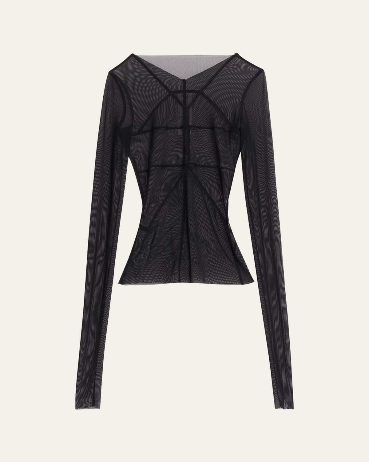 Rick Owens Temple Seamed Mesh Long-Sleeve Top | Thumbnail 6 Rick Owens Temple Seamed Mesh Long-Sleeve Top | Thumbnail 6
