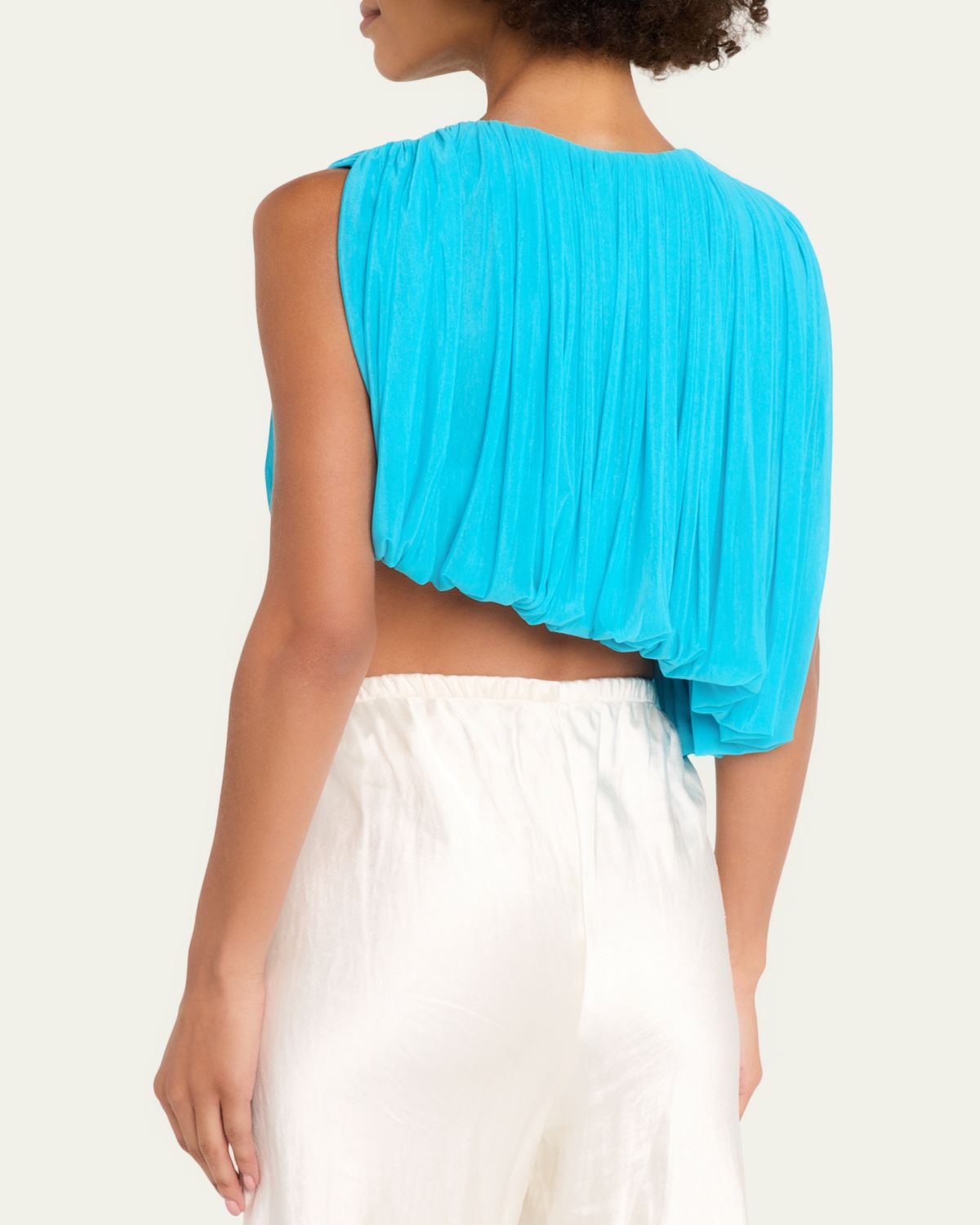 Ronny Kobo Chelly Sleeveless Asymmetric Draped Jersey Top | Thumbnail 3