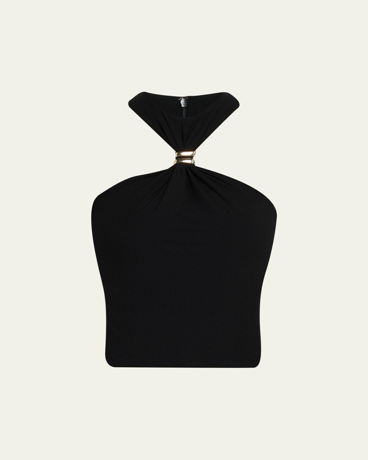 Ronny Kobo Marcel Embellished Halter Jersey Top | Thumbnail 6