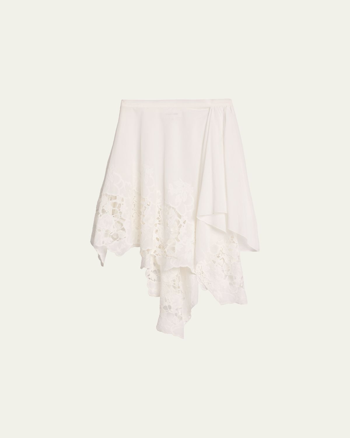 Ronny Kobo Ashley Embroidered Asymmetric Cotton Skirt - Women's Clothing